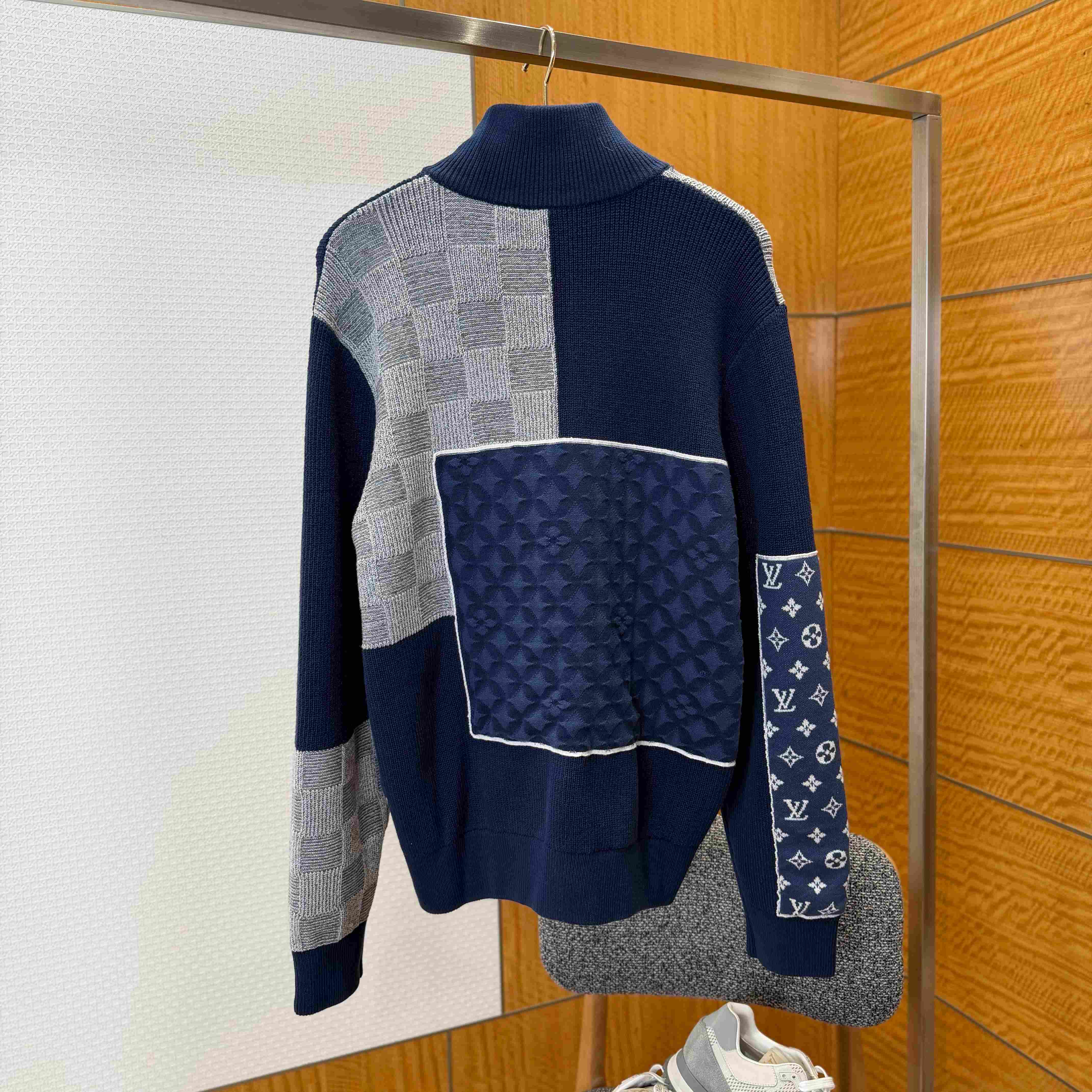 Louis Vuitton Zip Up Patchwork Tracktop 1AIMAA  - FashionPlug