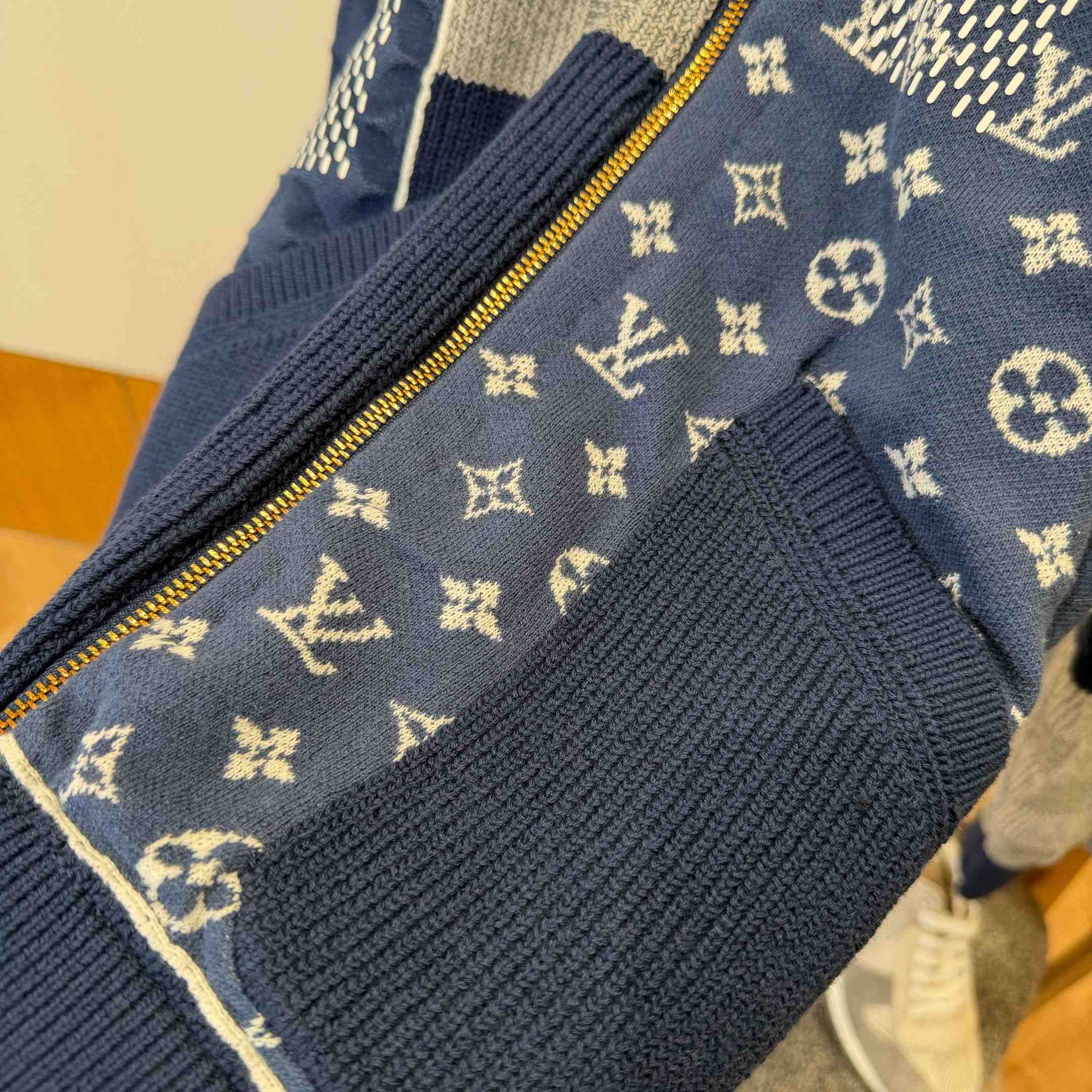 Louis Vuitton Zip Up Patchwork Tracktop 1AIMAA  - FashionPlug