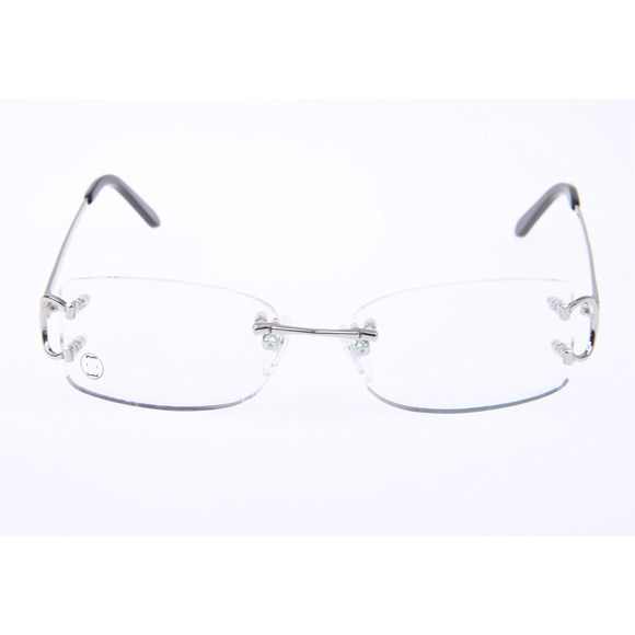 Cartier CT 4193826 Eyeglasses In Silver - FashionPlug
