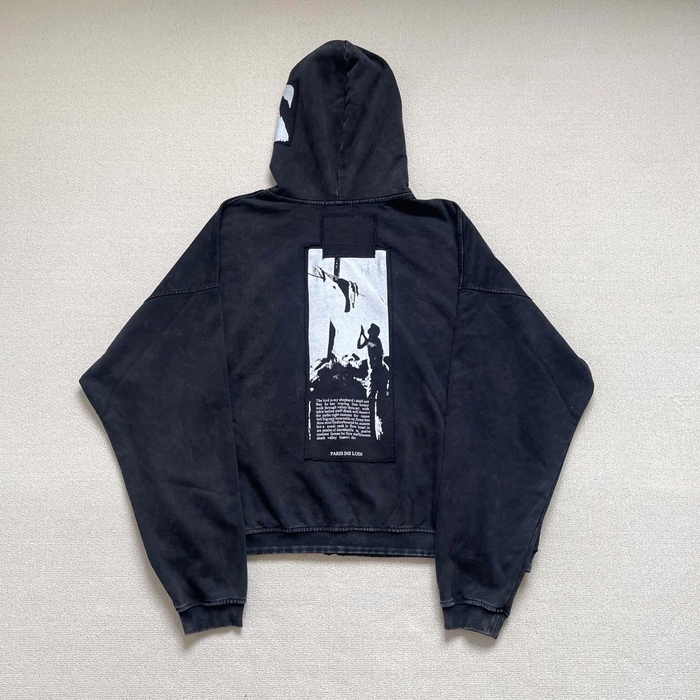 Enfants Riches Déprimés  Artist Defends Baggy Assemblage Zip Hoodie 'Faded Black' - FashionPlug