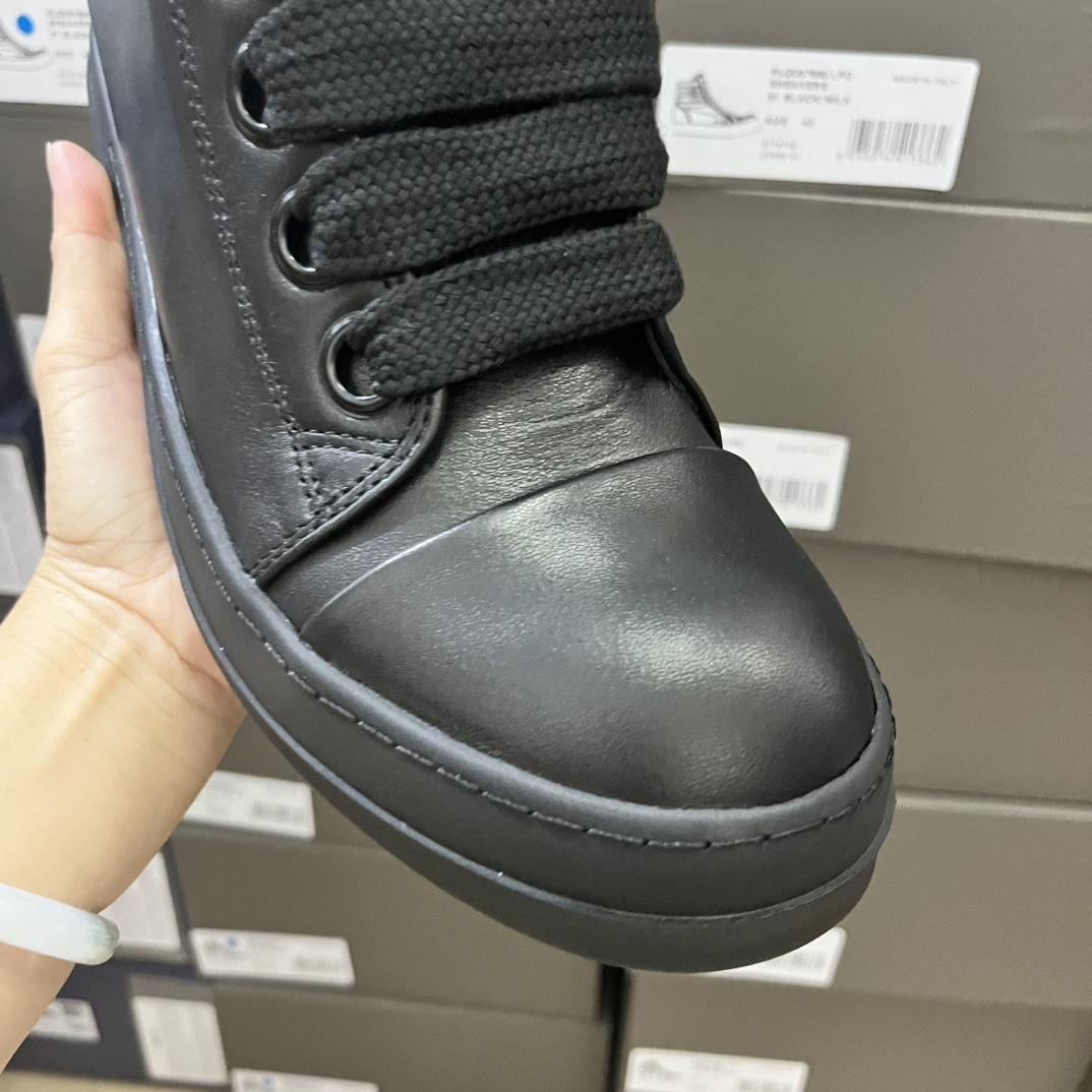 Rick Owens Lido Jumbo Laced Sneaker Low 'Black' - FashionPlug