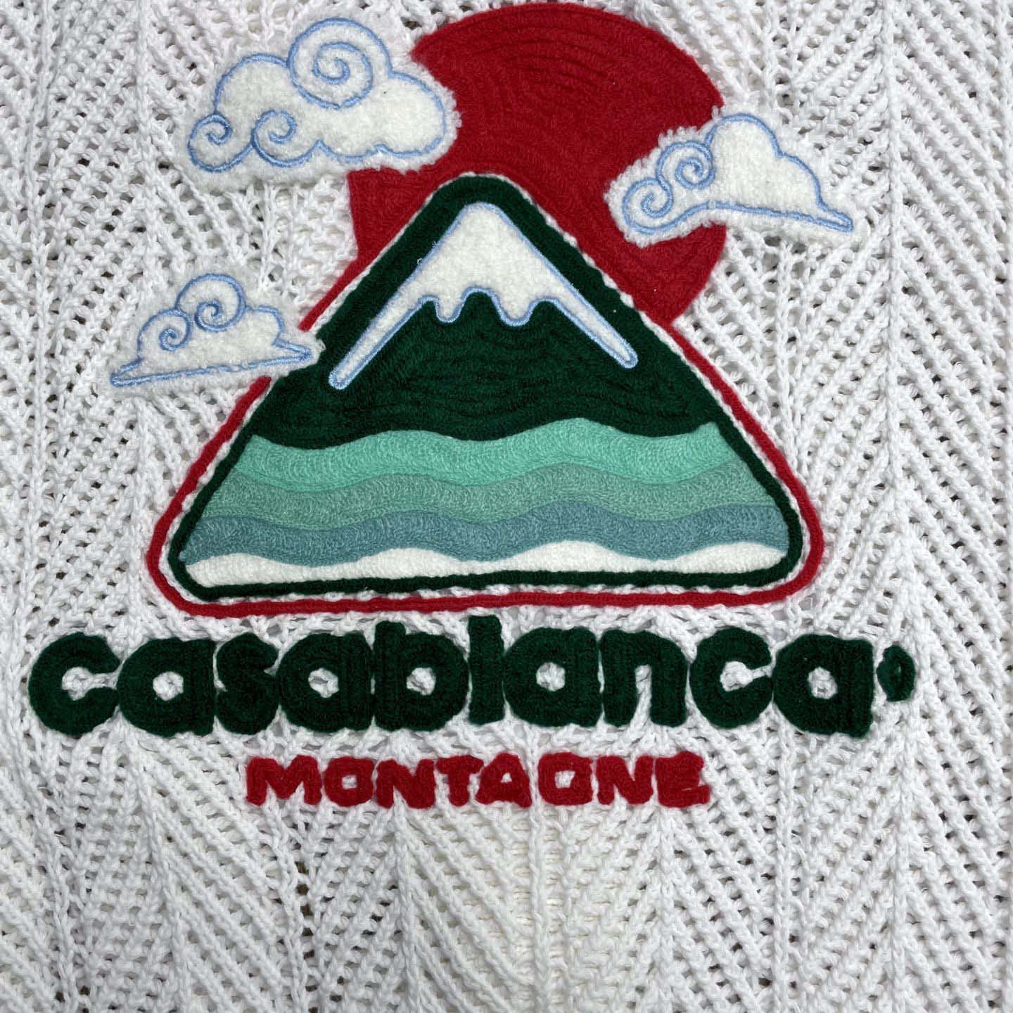 Casablanca Sporty Faux Crochet Cotton Shirt    Z6029 - FashionPlug