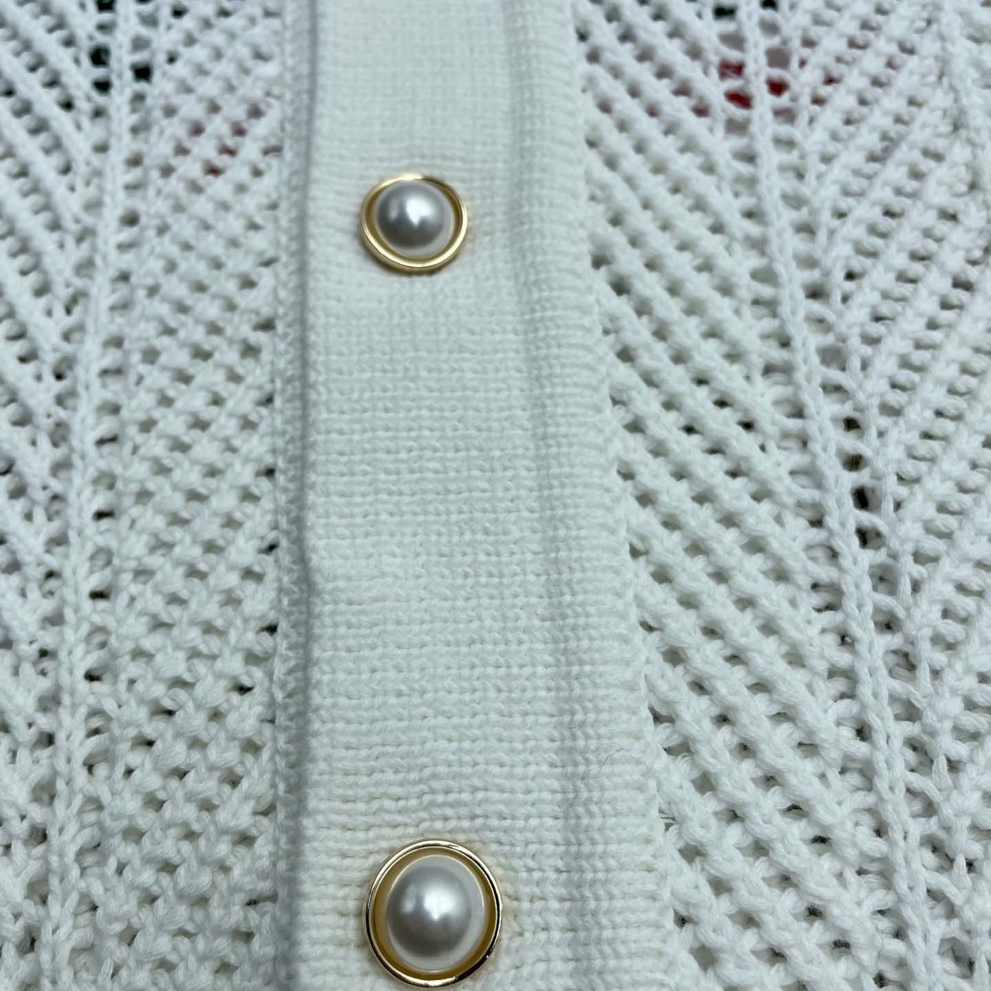 Casablanca Sporty Faux Crochet Cotton Shirt    Z6029 - FashionPlug