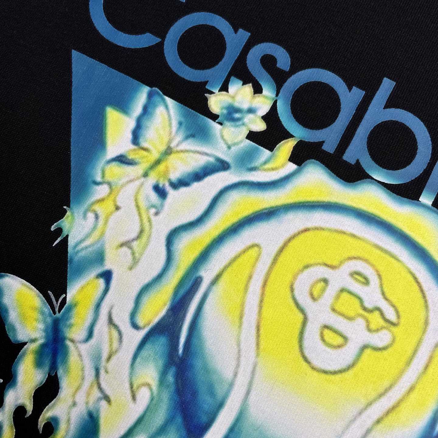 Casablanca Black Tennis Club Icon Short Sleeve T‑shirt C1123 - FashionPlug