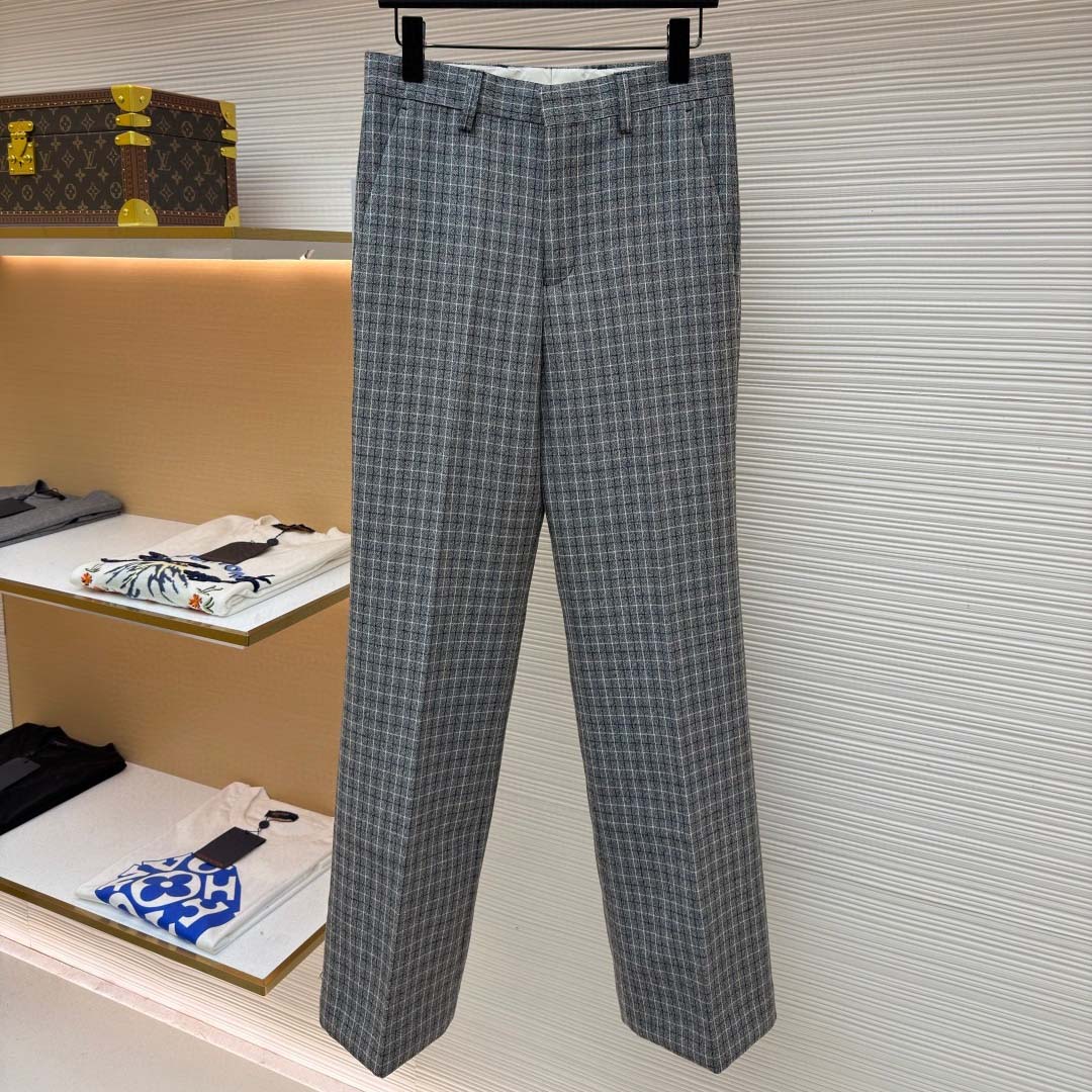 Acne Studios - Wool Check Trousers - FashionPlug