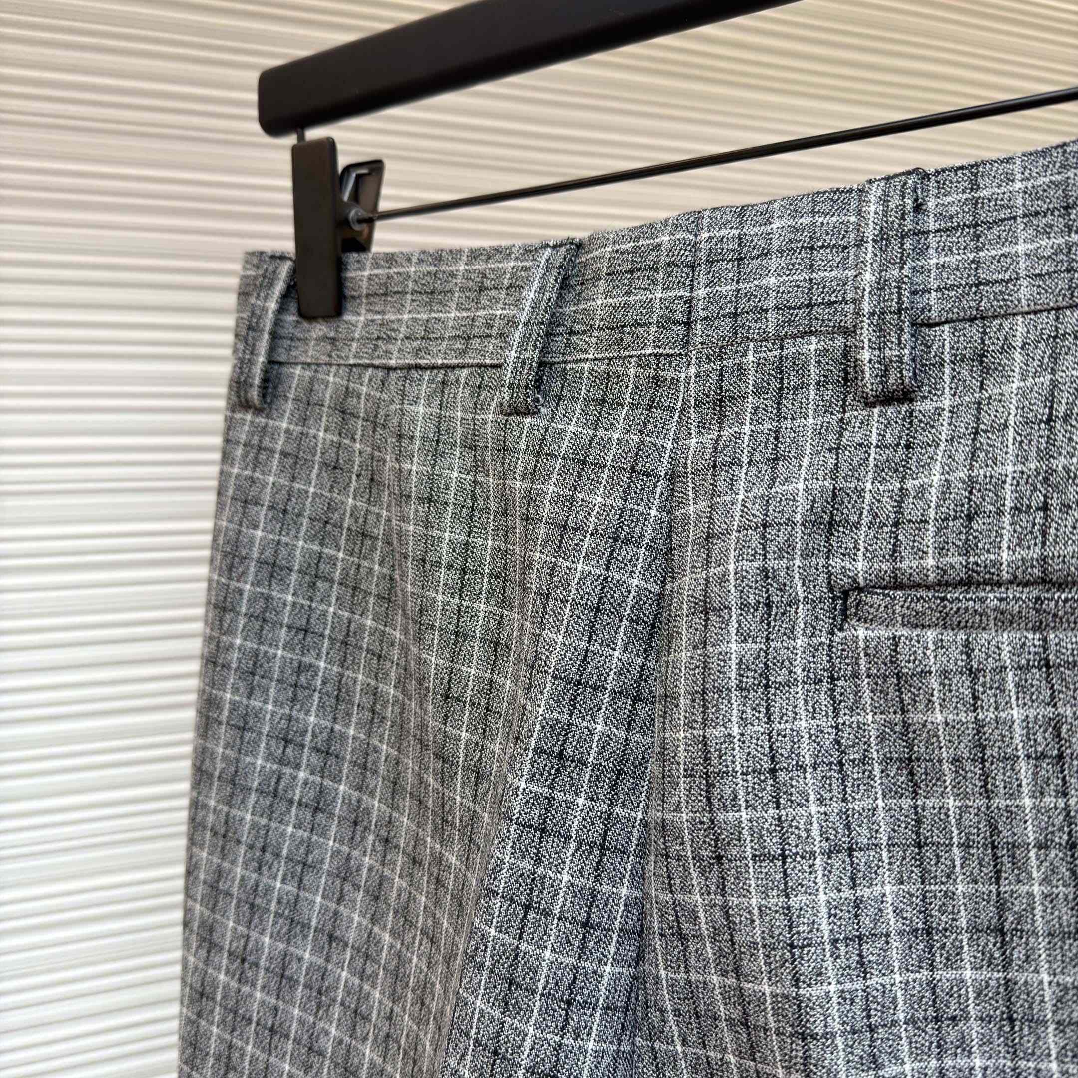 Acne Studios - Wool Check Trousers - FashionPlug