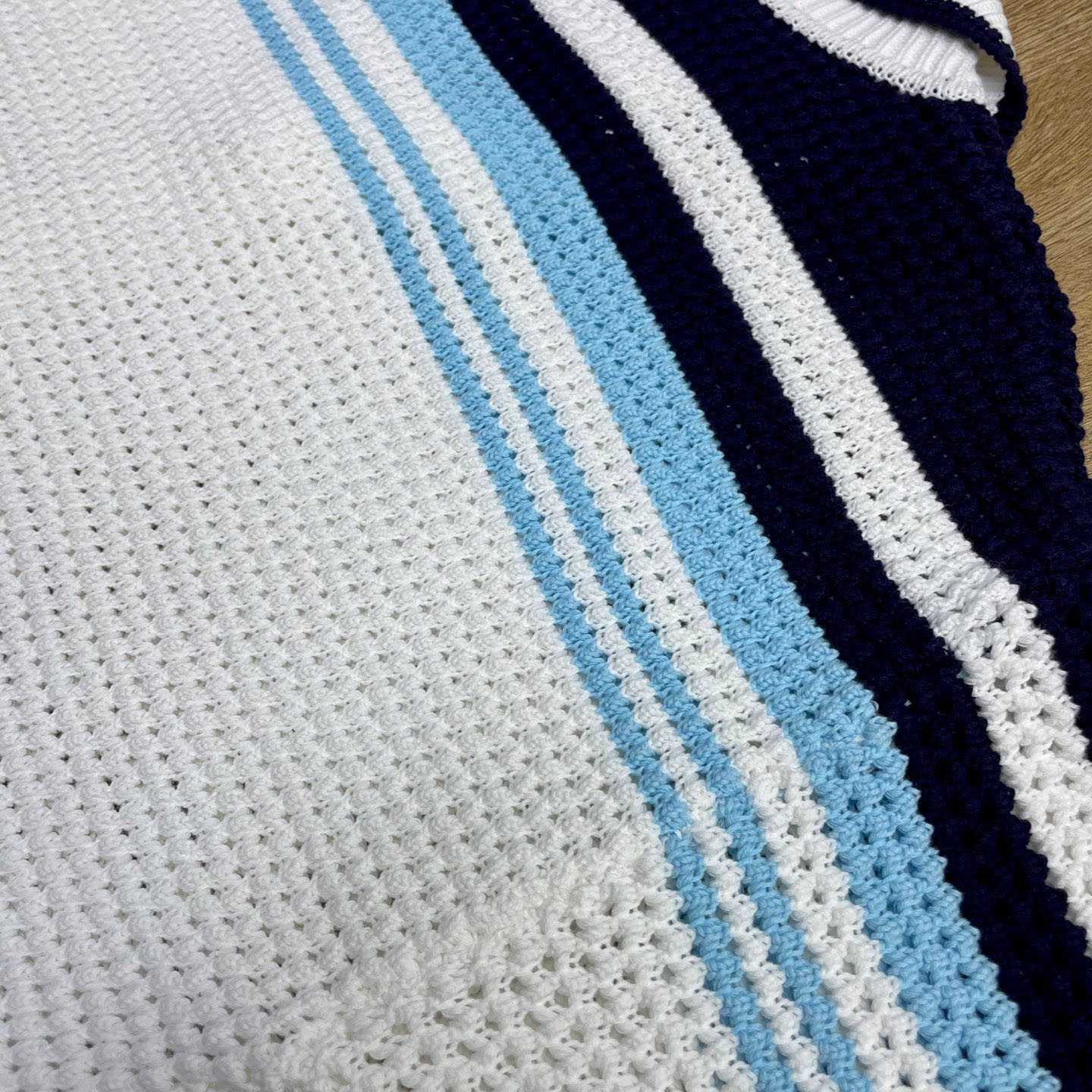 Casablanca Tennis Cotton Crochet Short Sleeve Shirt Z6038 - FashionPlug