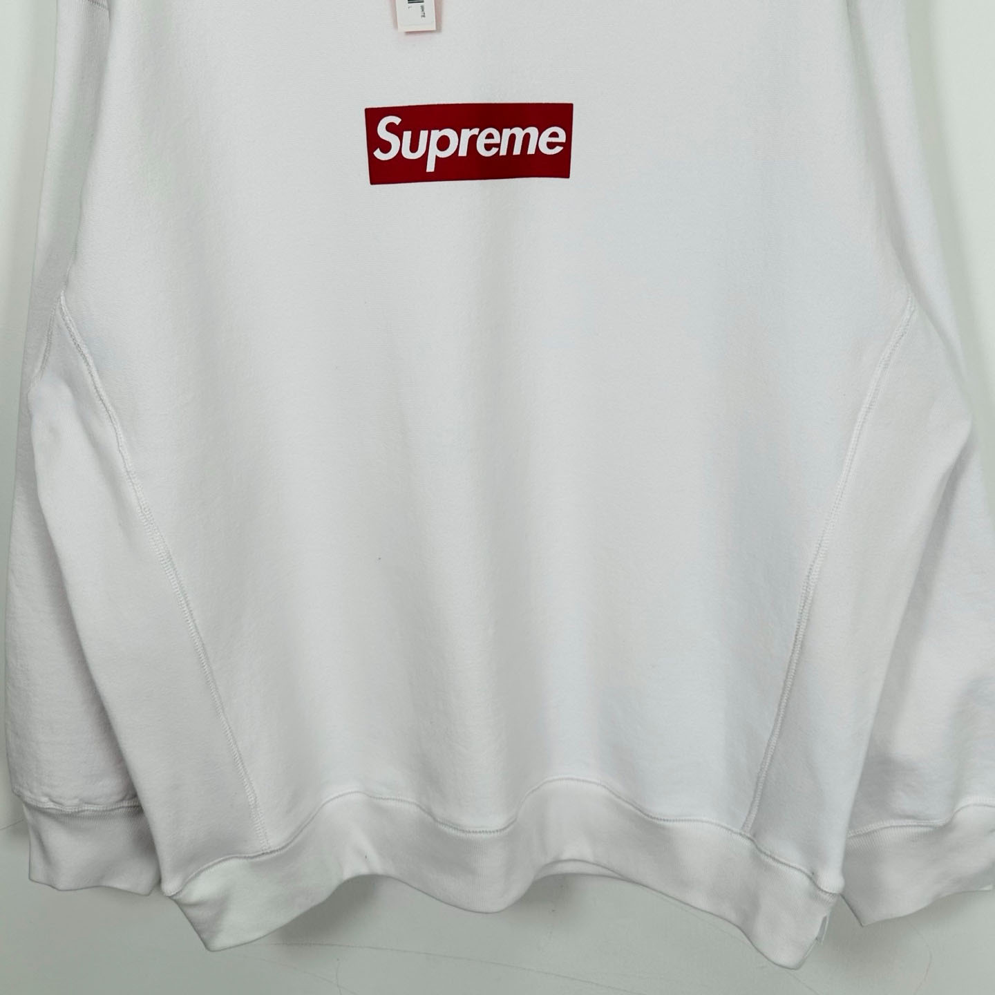 Supreme 25SS Wash Box Logo Crewneck 'White' - FashionPlug