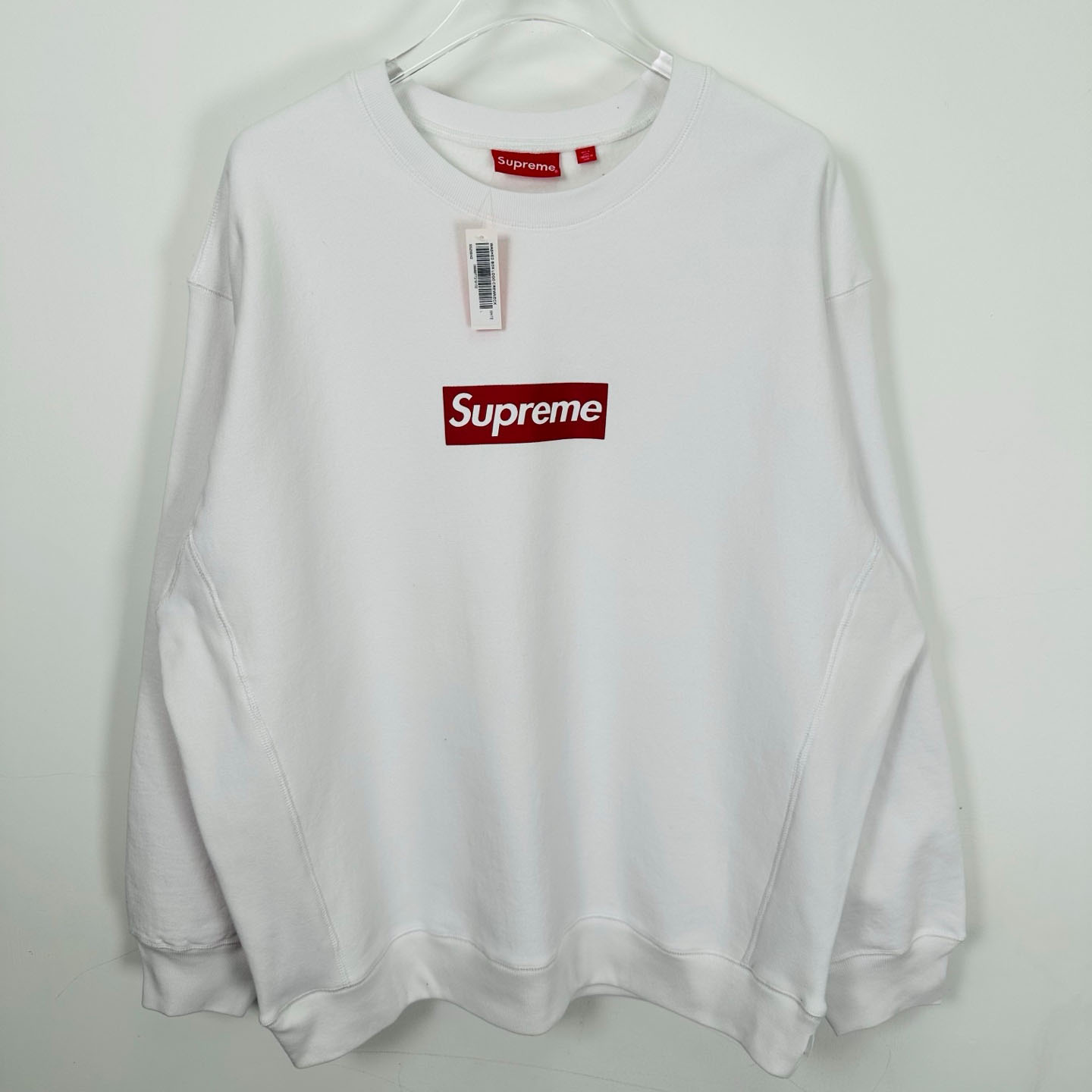 Supreme 25SS Wash Box Logo Crewneck 'White' - FashionPlug