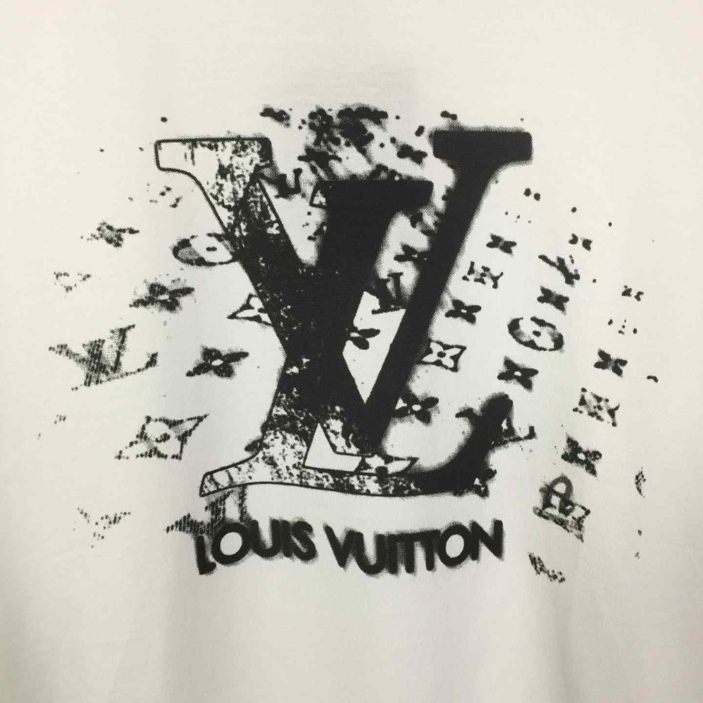 Louis Vuitton Distressed Graphic T-shirt - FashionPlug
