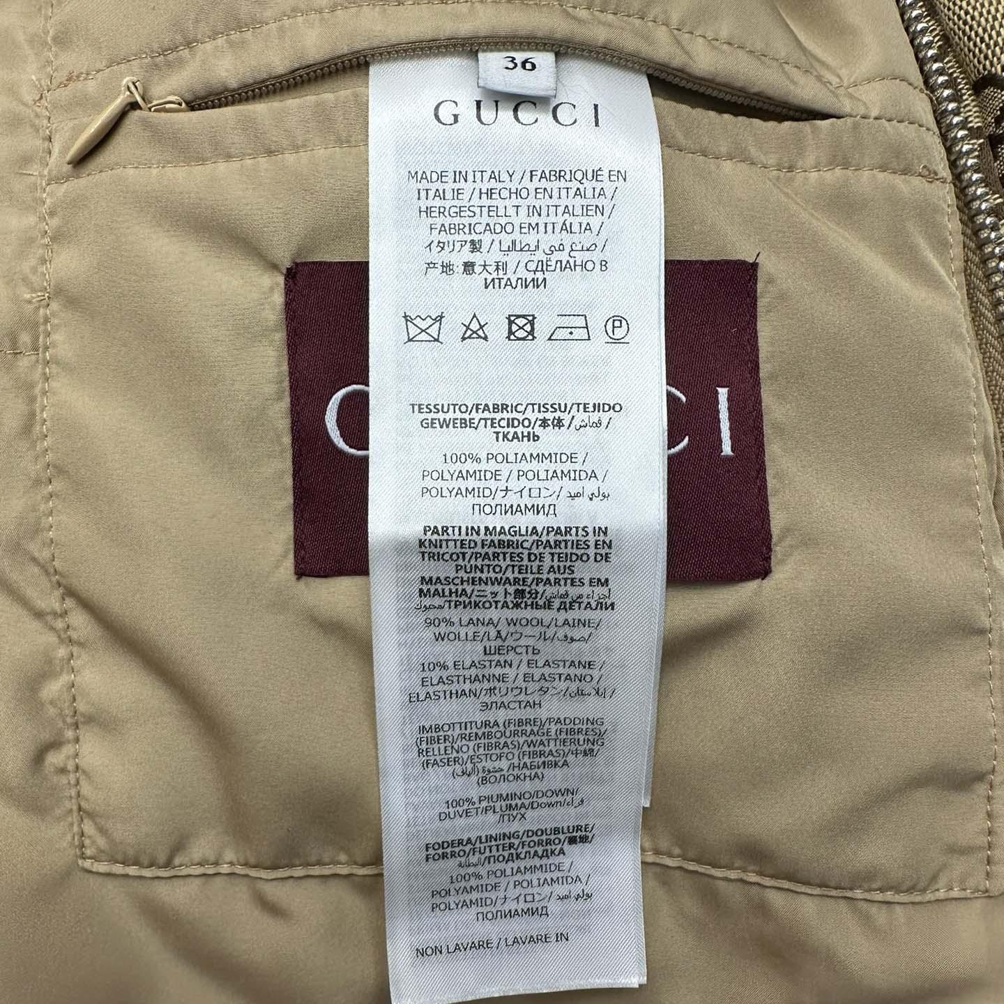 Gucci GG Canvas Puffer Jacket - FashionPlug