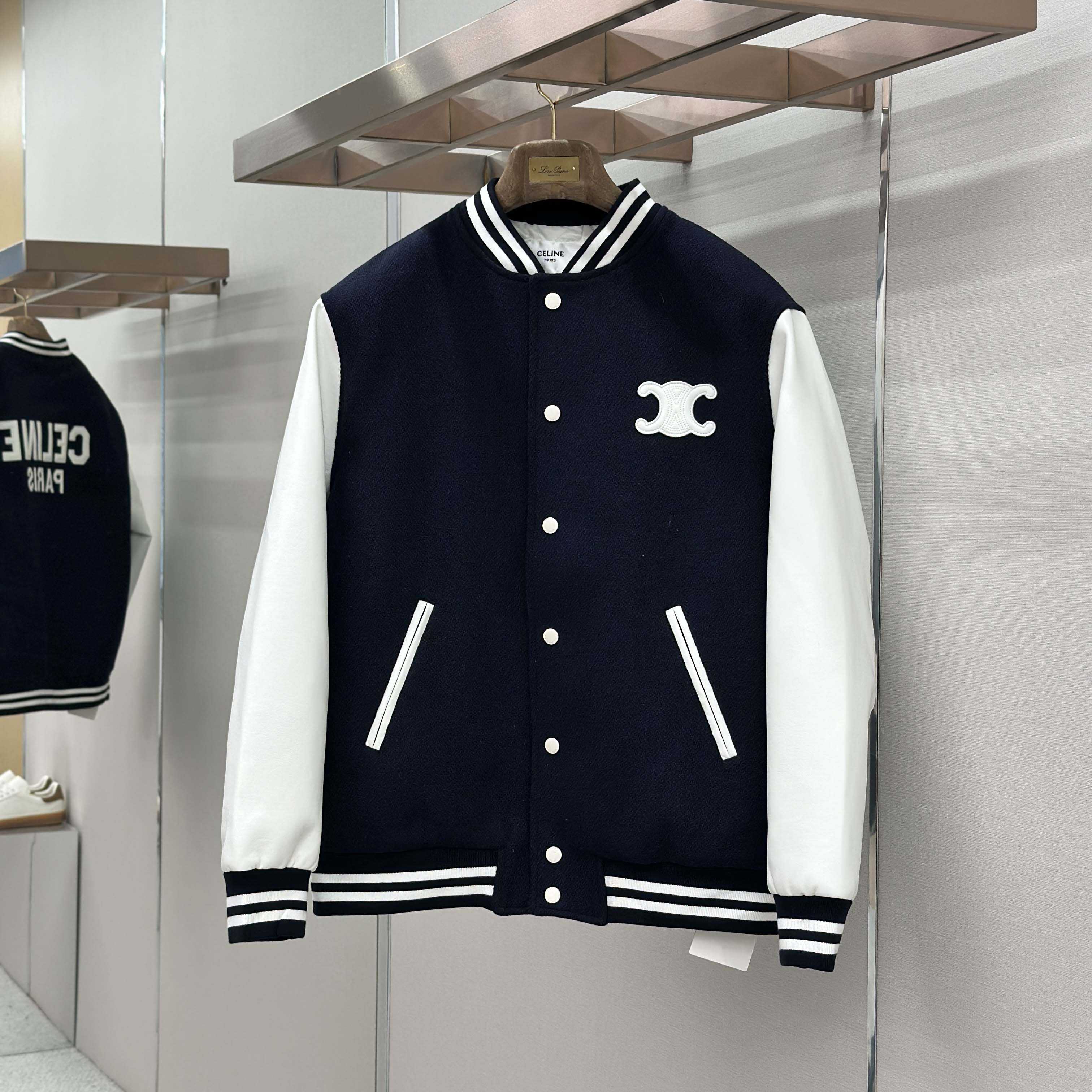 Celine Triomphe Teddy Jacket  - FashionPlug