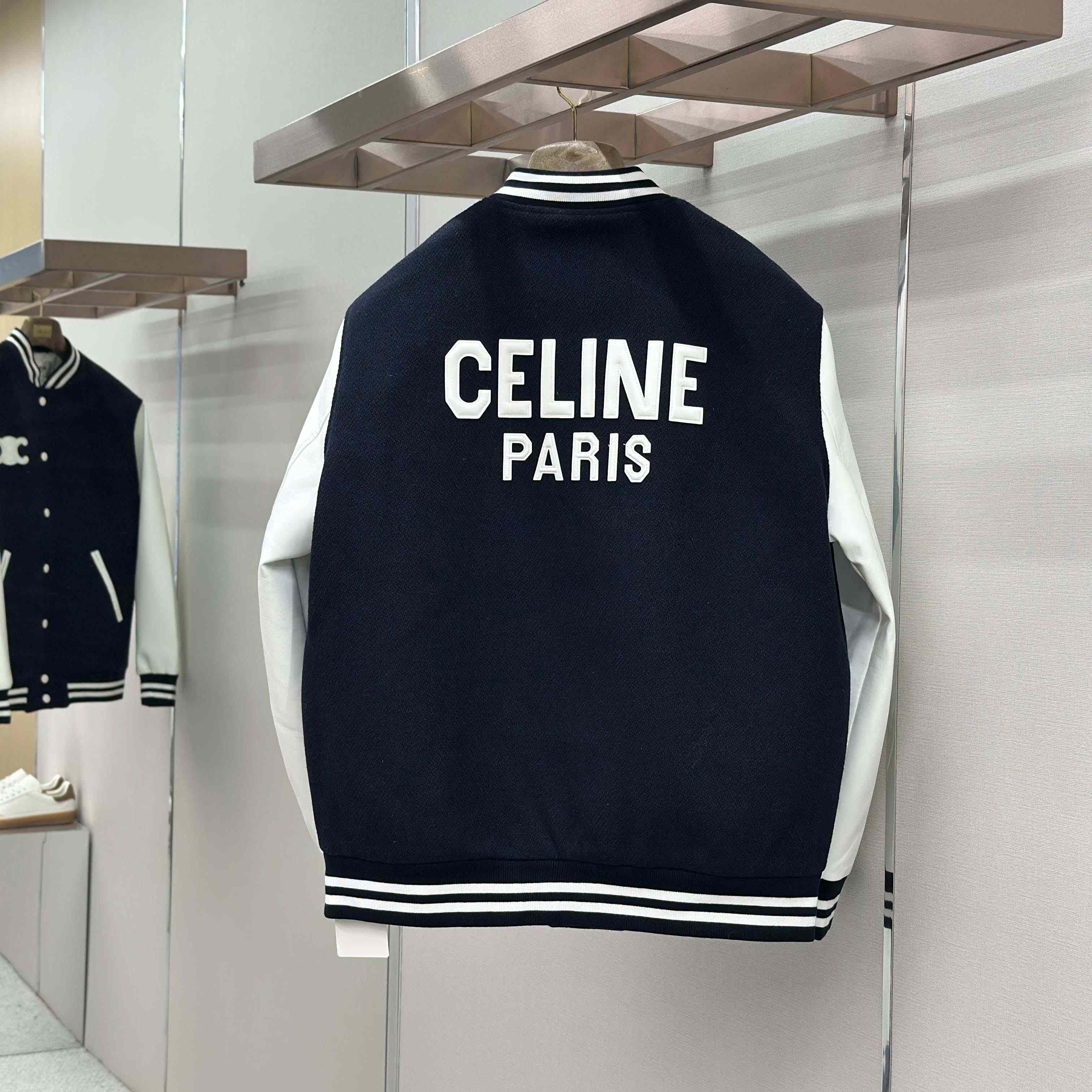 Celine Triomphe Teddy Jacket  - FashionPlug