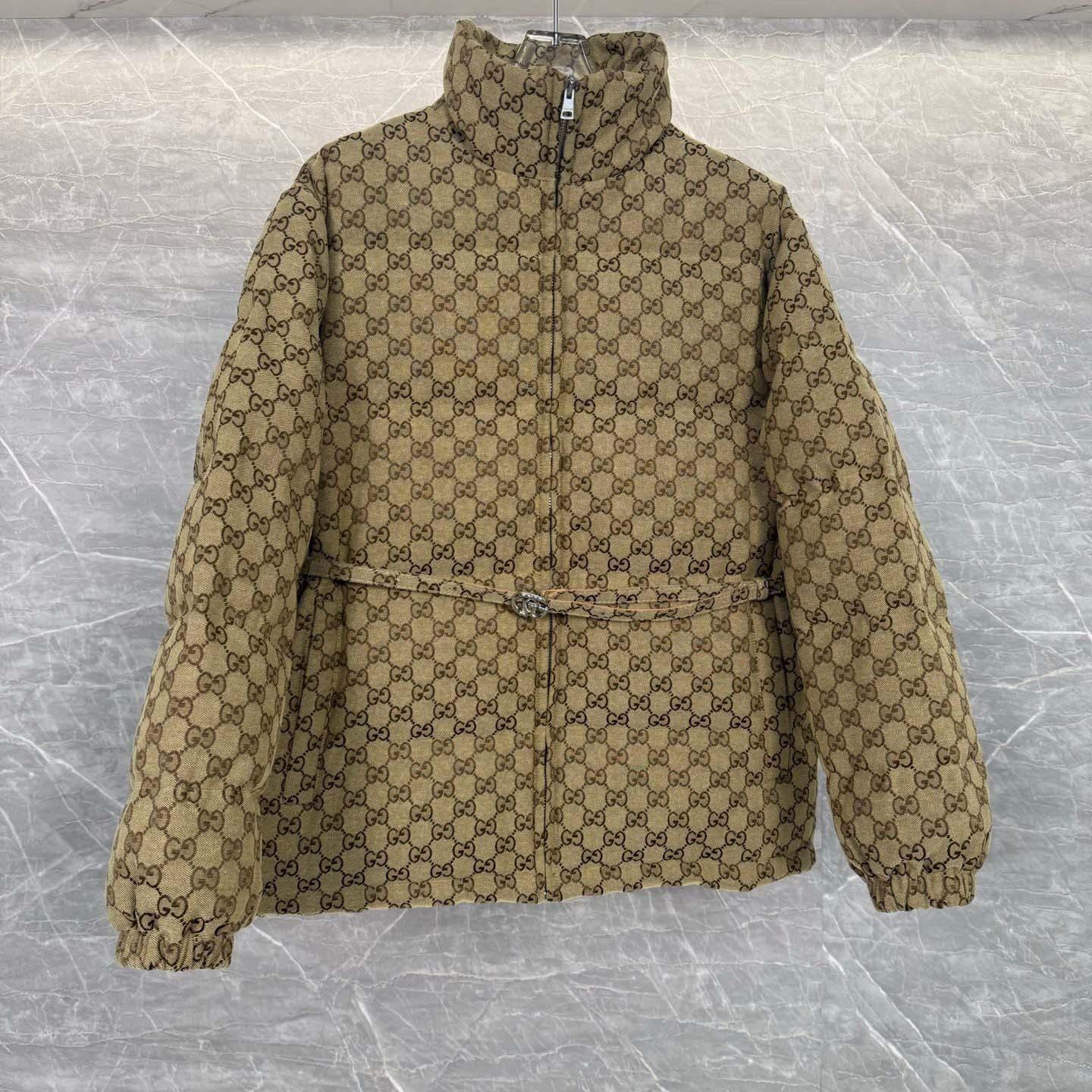Gucci GG Canvas Bomber Jacket - FashionPlug
