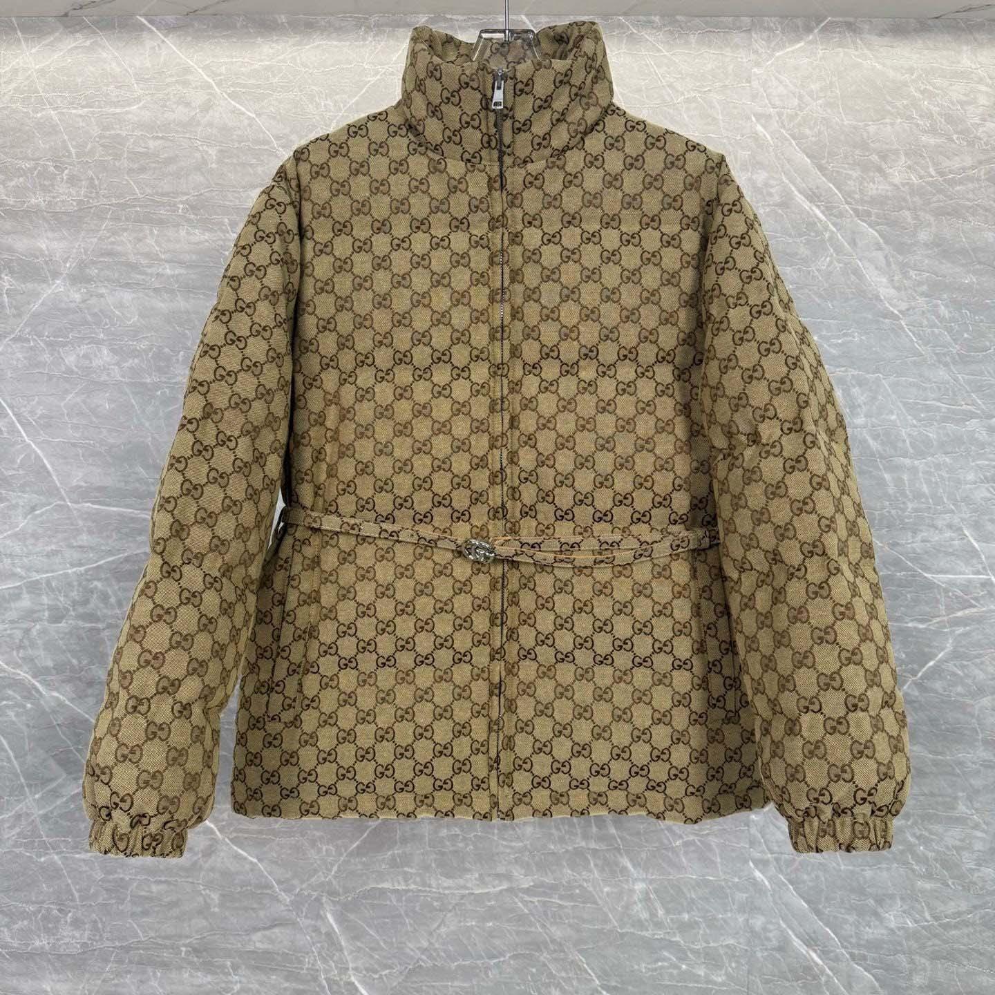 Gucci GG Canvas Bomber Jacket - FashionPlug