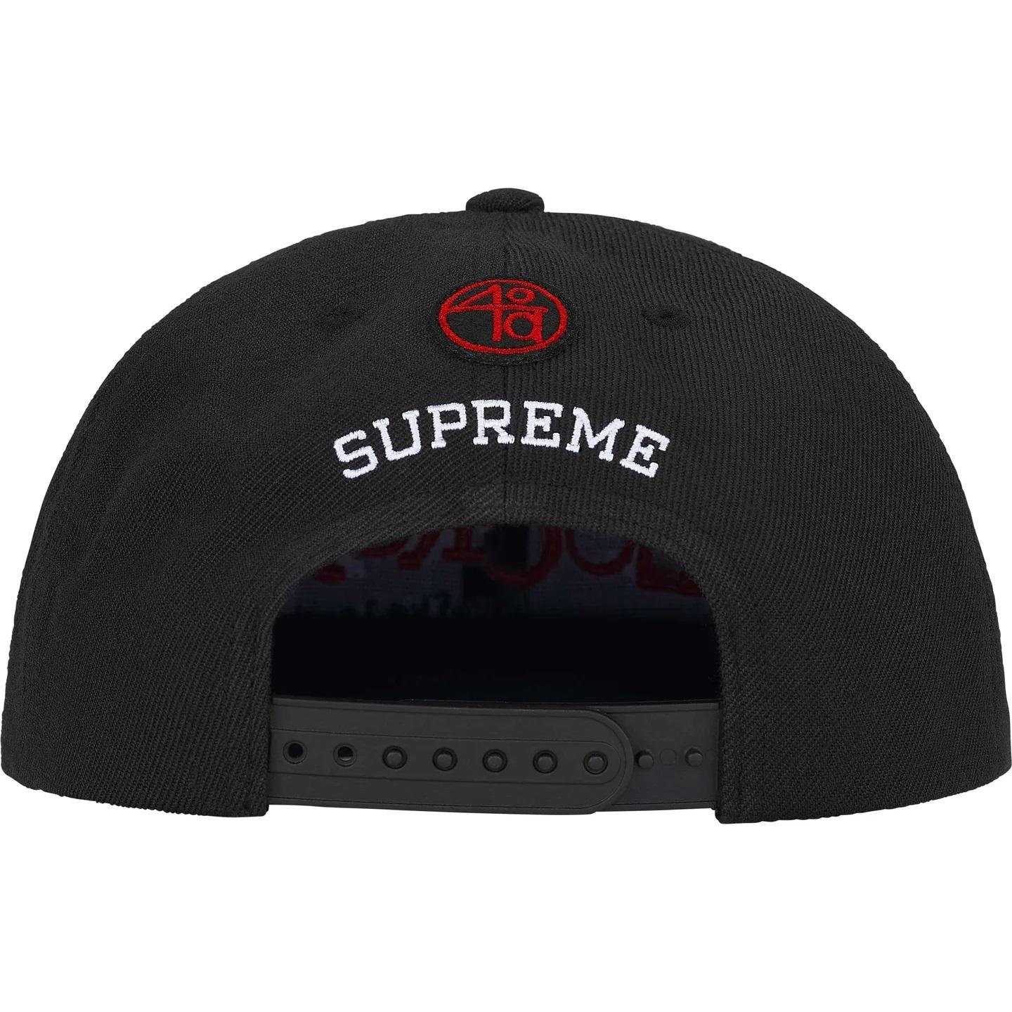 Supreme x 40 Acres Clockers 6-Panel 'Black' - FashionPlug