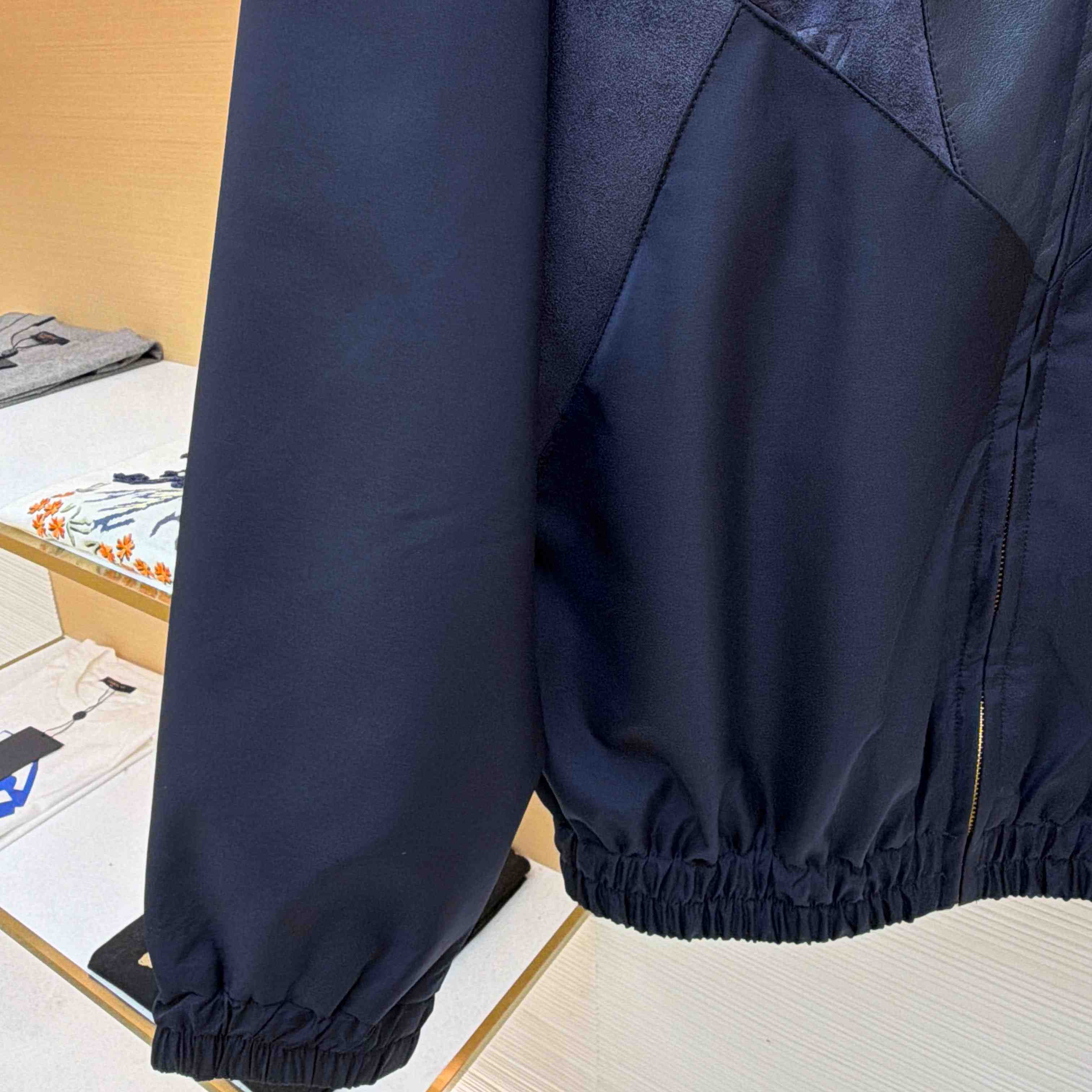 Louis Vuitton Leather Mix Track Top 1AJB73 - FashionPlug