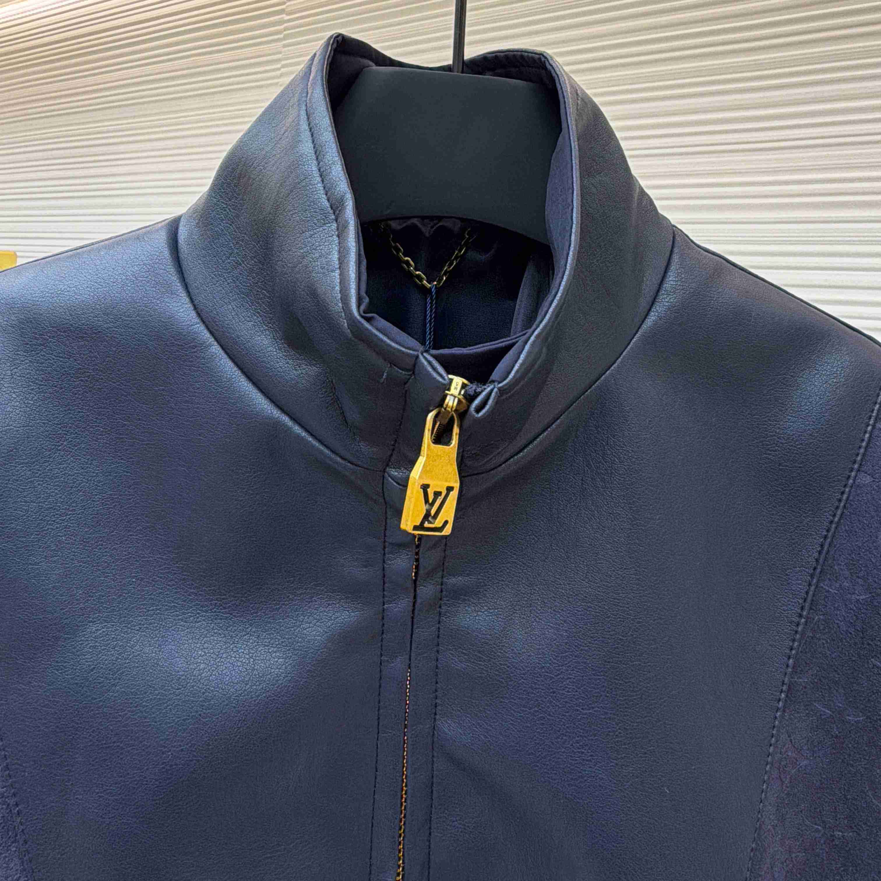 Louis Vuitton Leather Mix Track Top 1AJB73 - FashionPlug