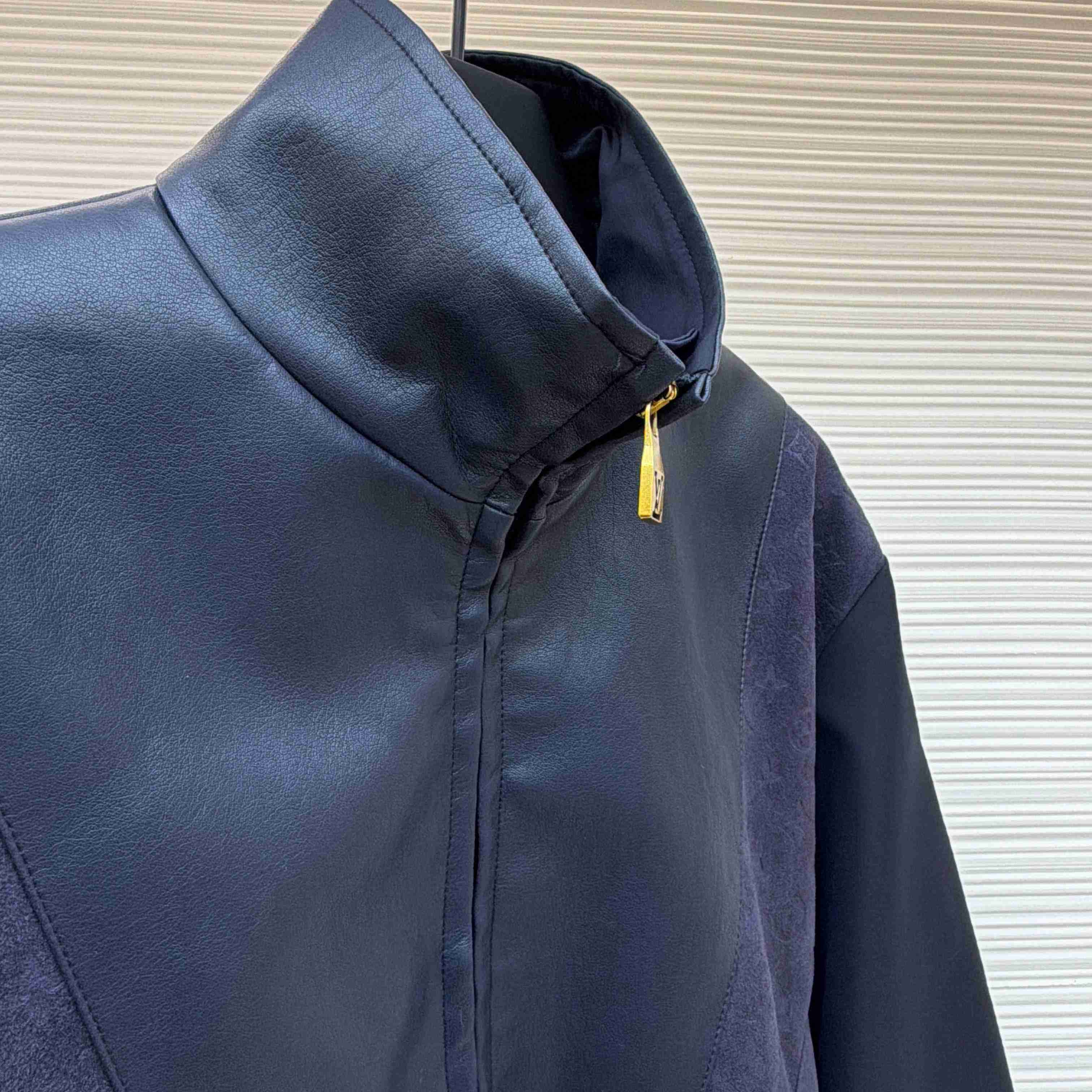 Louis Vuitton Leather Mix Track Top 1AJB73 - FashionPlug