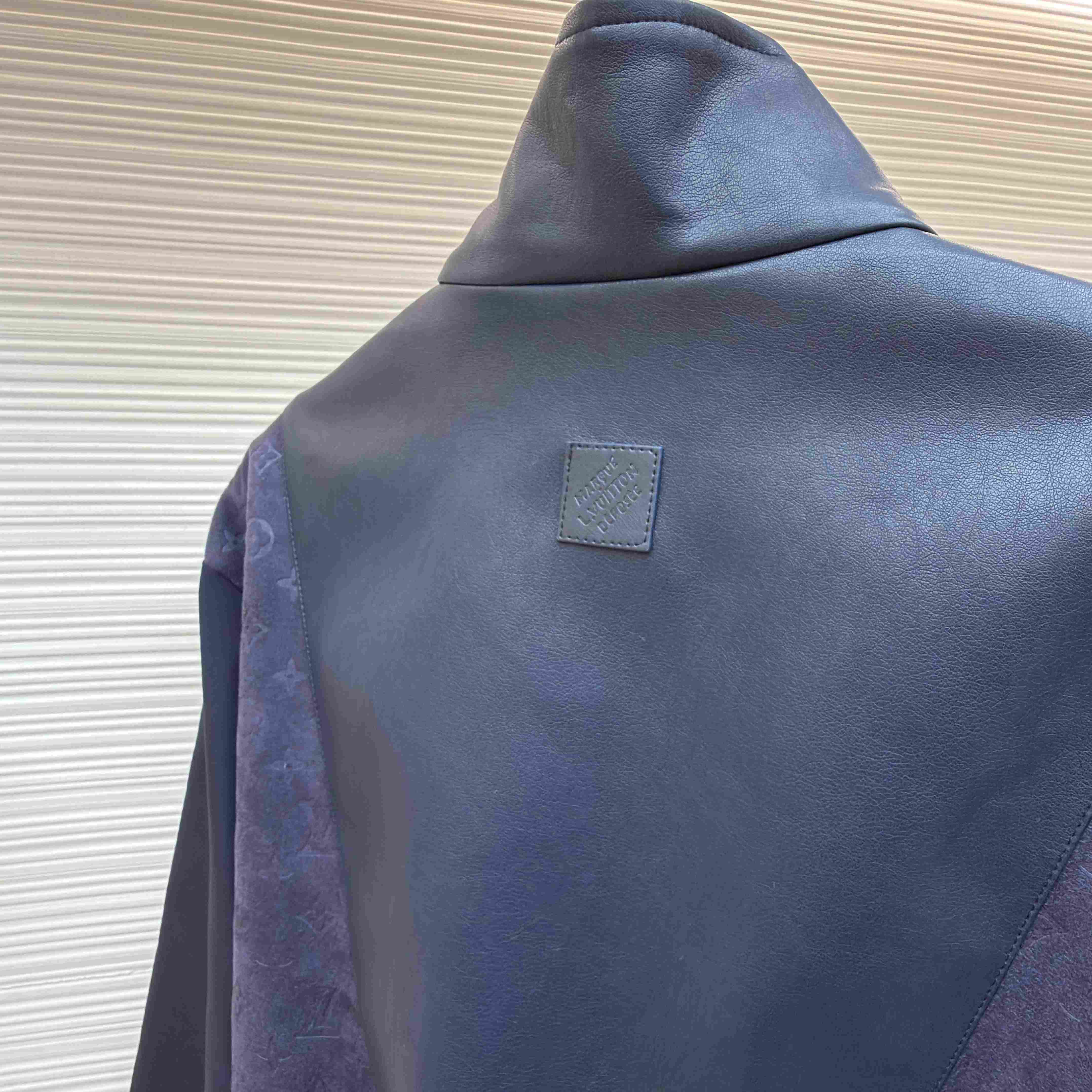 Louis Vuitton Leather Mix Track Top 1AJB73 - FashionPlug