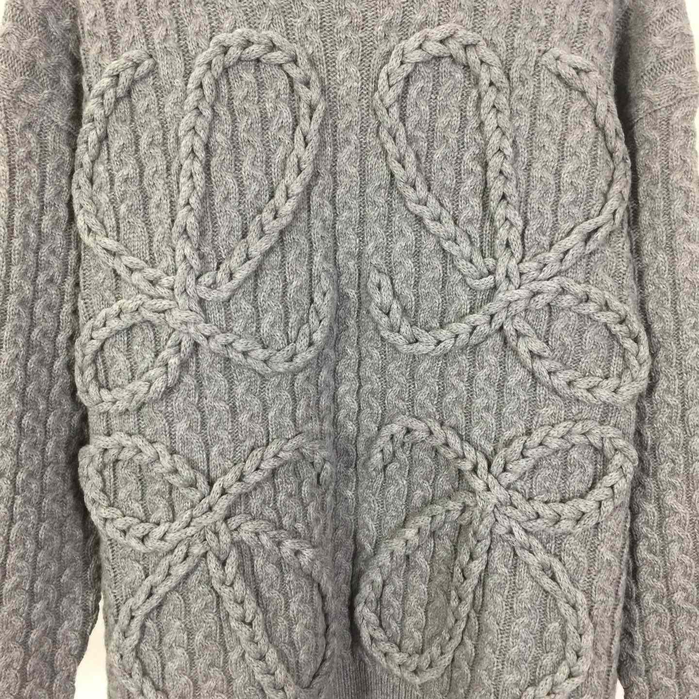 Loewe Men's Anagram Cable-Knit Wool - FashionPlug