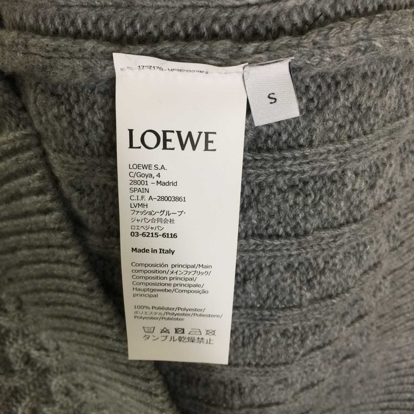 Loewe Men's Anagram Cable-Knit Wool - FashionPlug