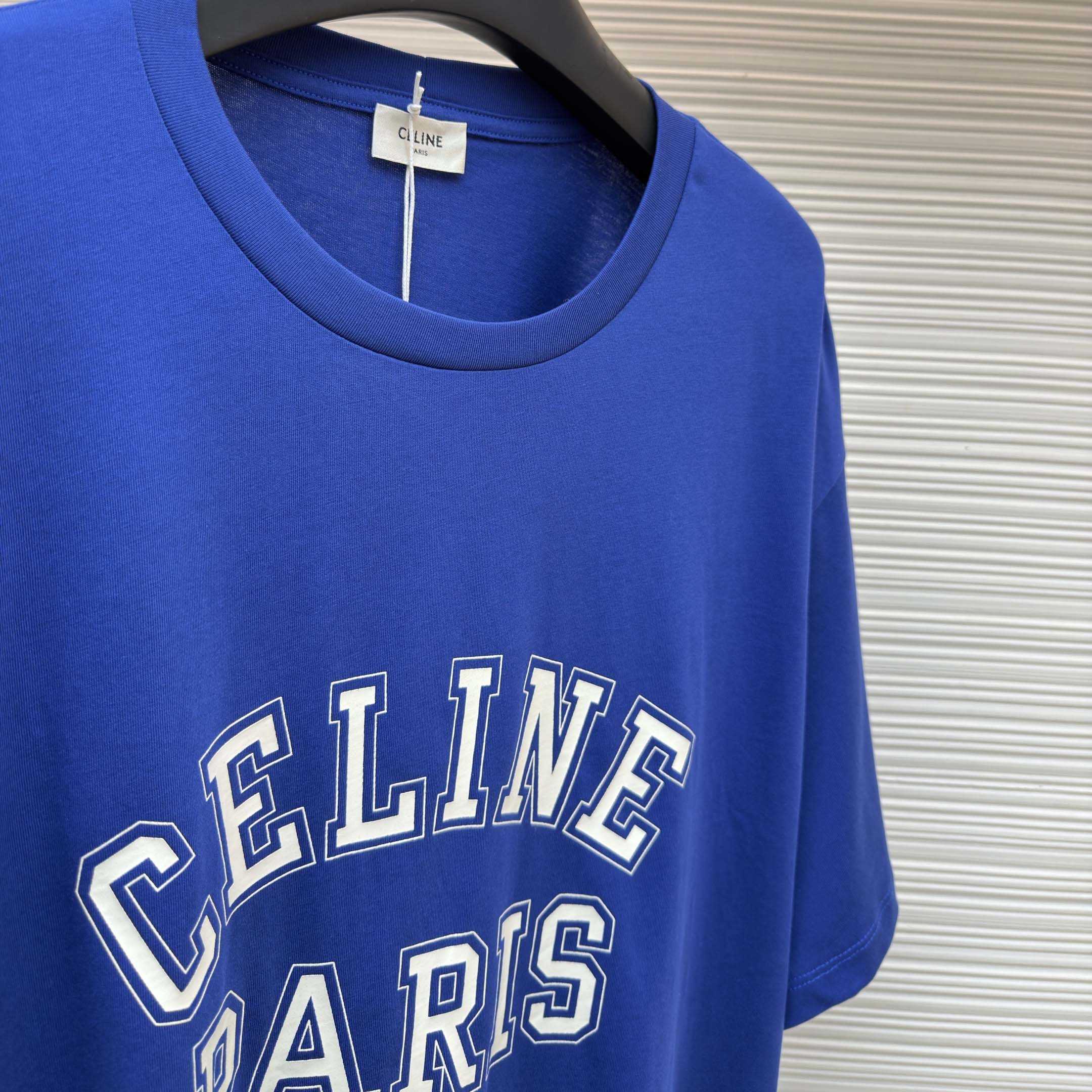 Celine Loose T-shirt In Cotton Jersey - FashionPlug