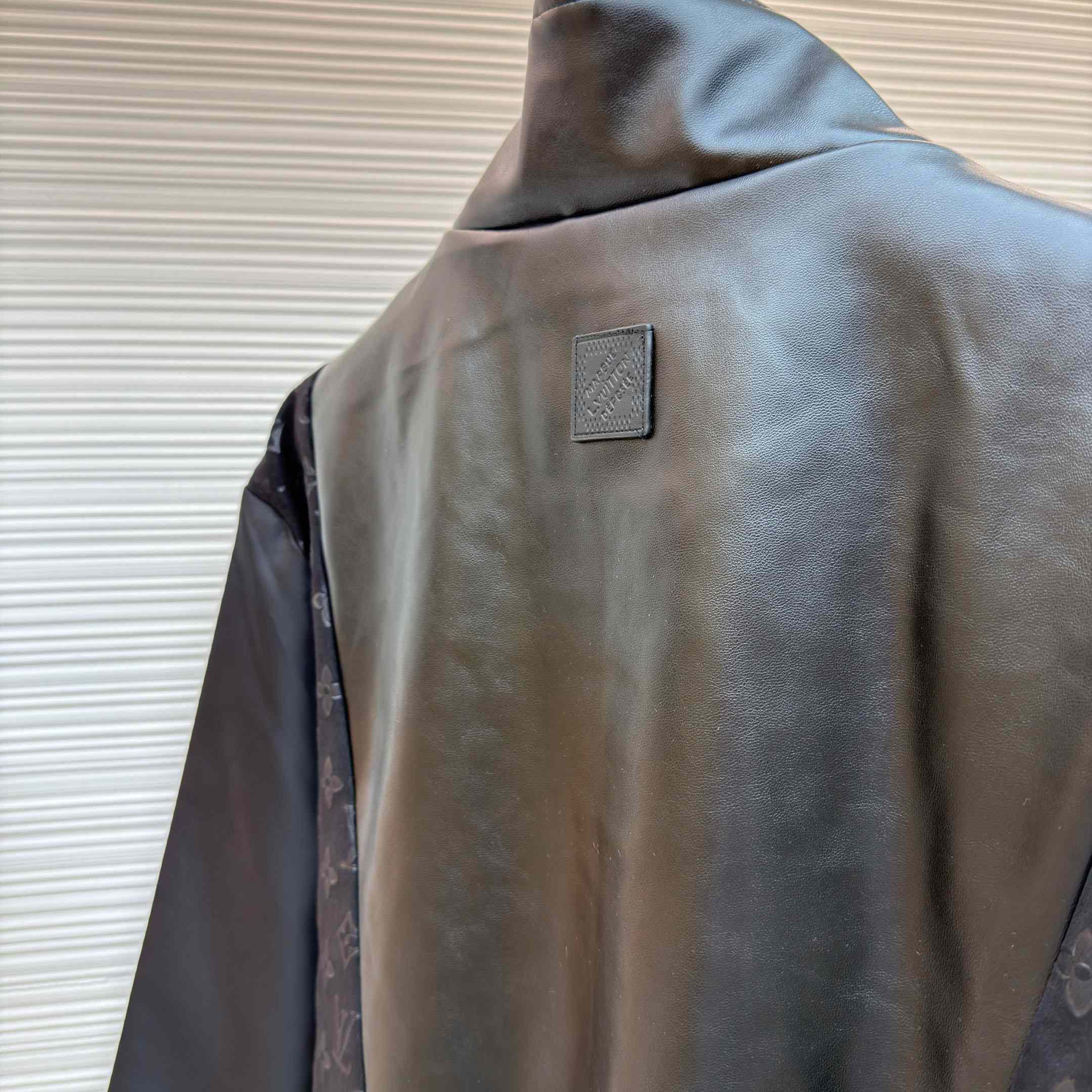 Louis Vuitton Leather Mix Track Top 1AHVM3 - FashionPlug
