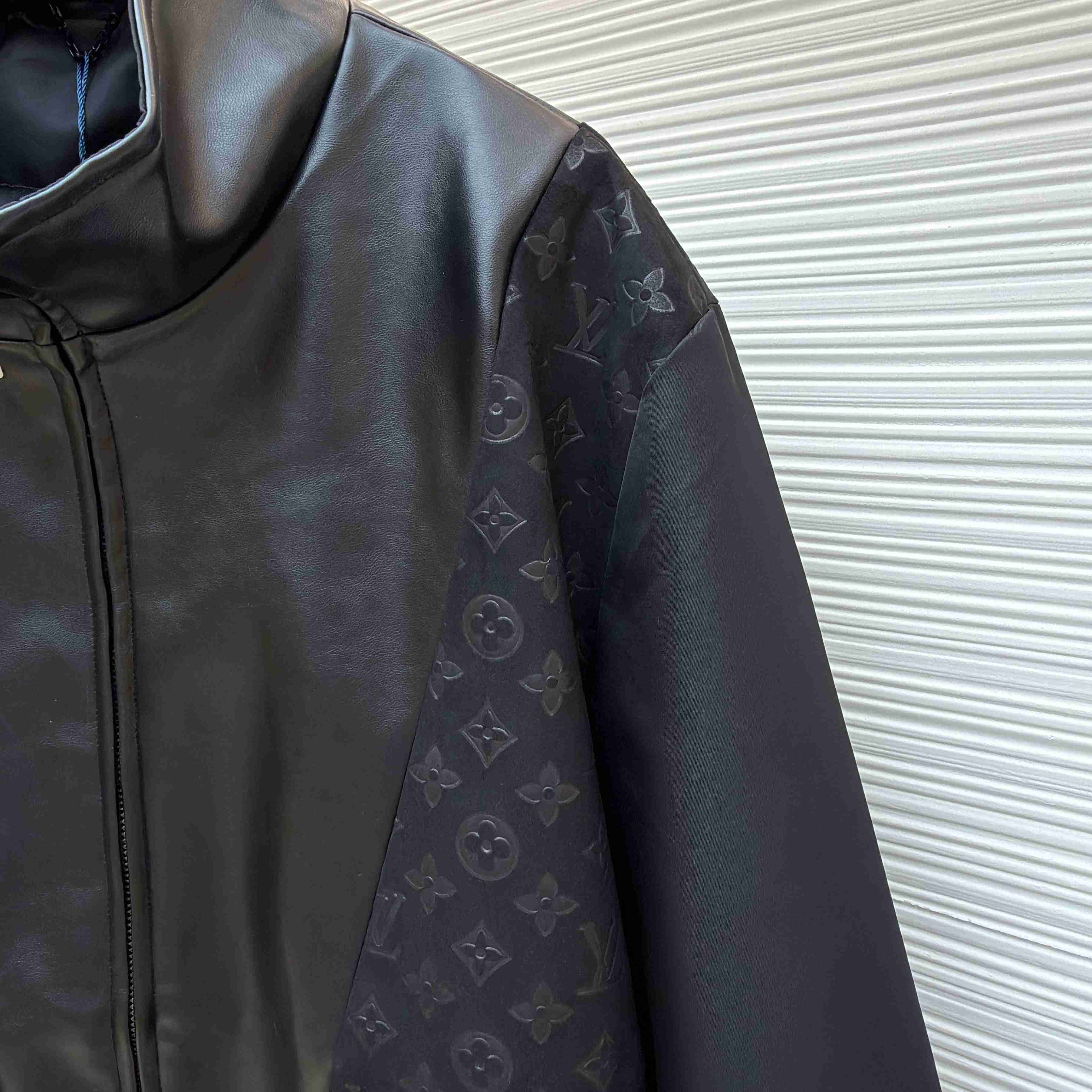 Louis Vuitton Leather Mix Track Top 1AHVM3 - FashionPlug
