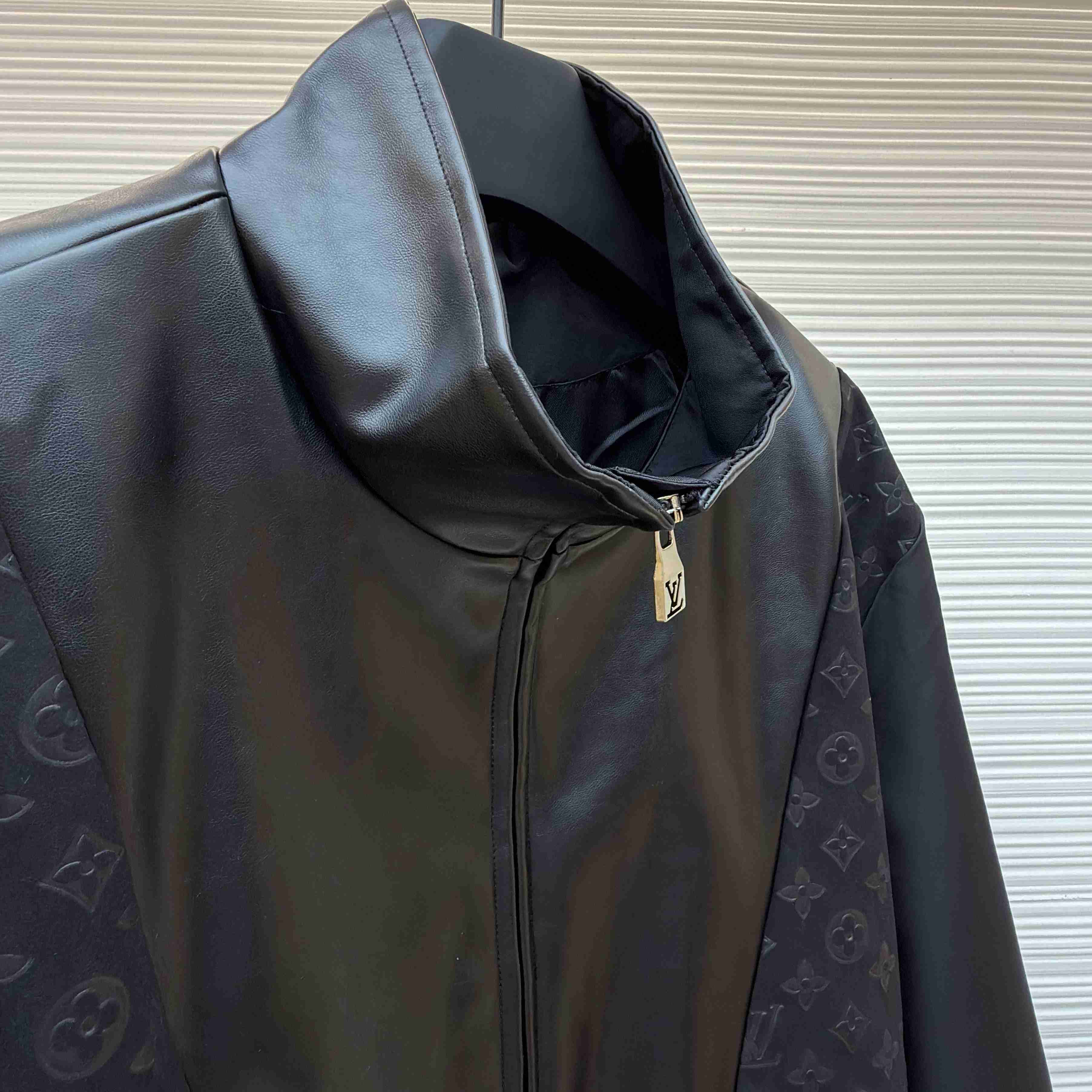 Louis Vuitton Leather Mix Track Top 1AHVM3 - FashionPlug
