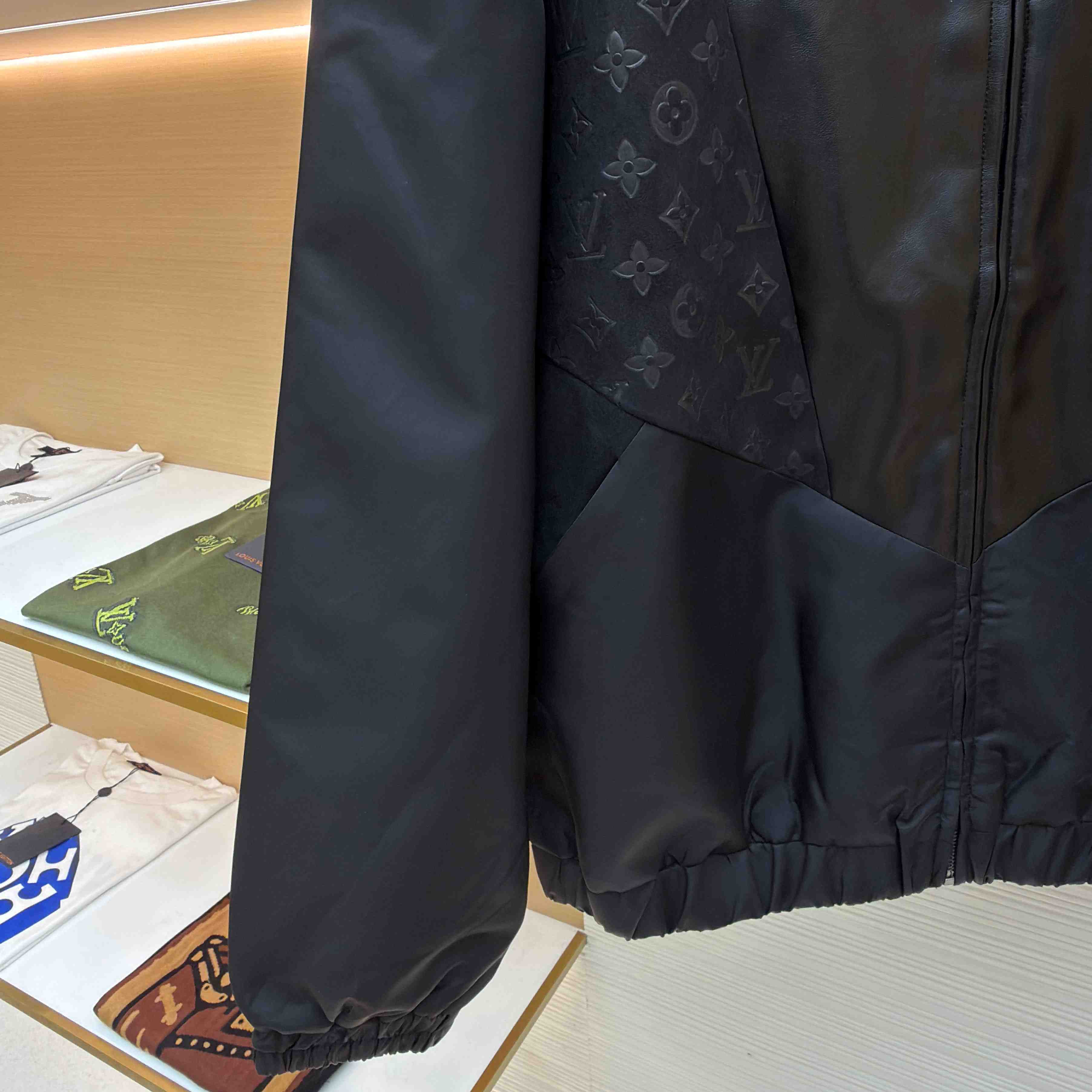 Louis Vuitton Leather Mix Track Top 1AHVM3 - FashionPlug