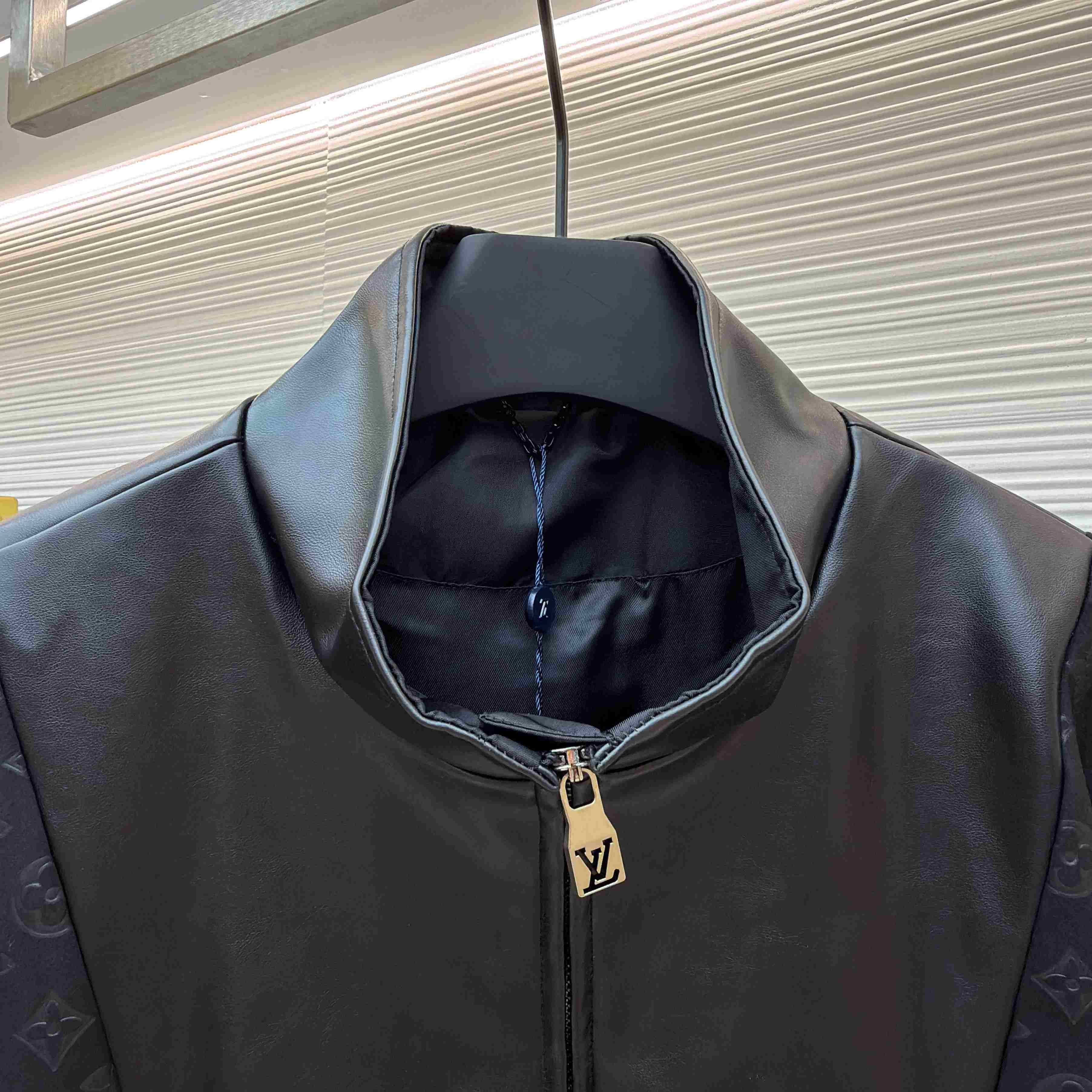 Louis Vuitton Leather Mix Track Top 1AHVM3 - FashionPlug