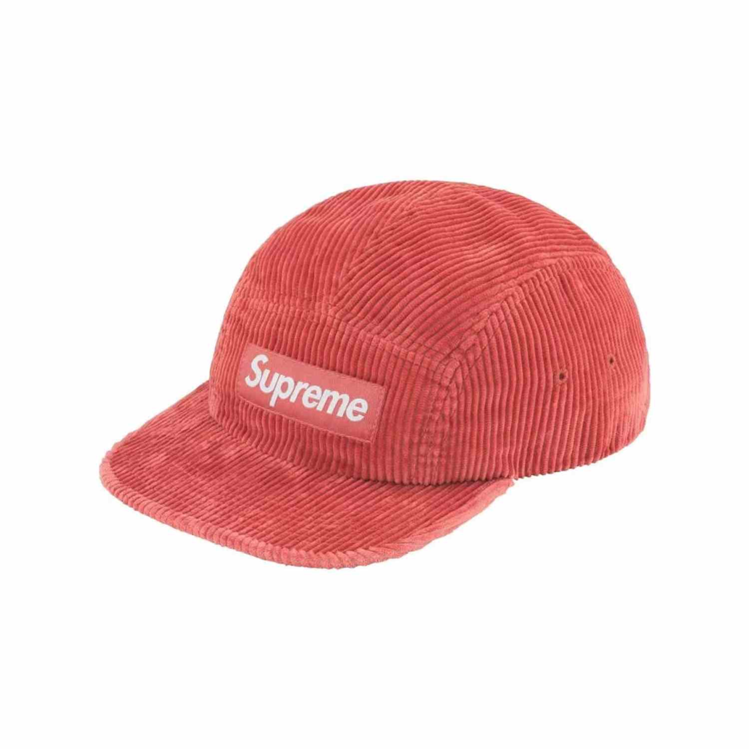 Supreme Corduroy Camp Cap 'Light Red' - FashionPlug
