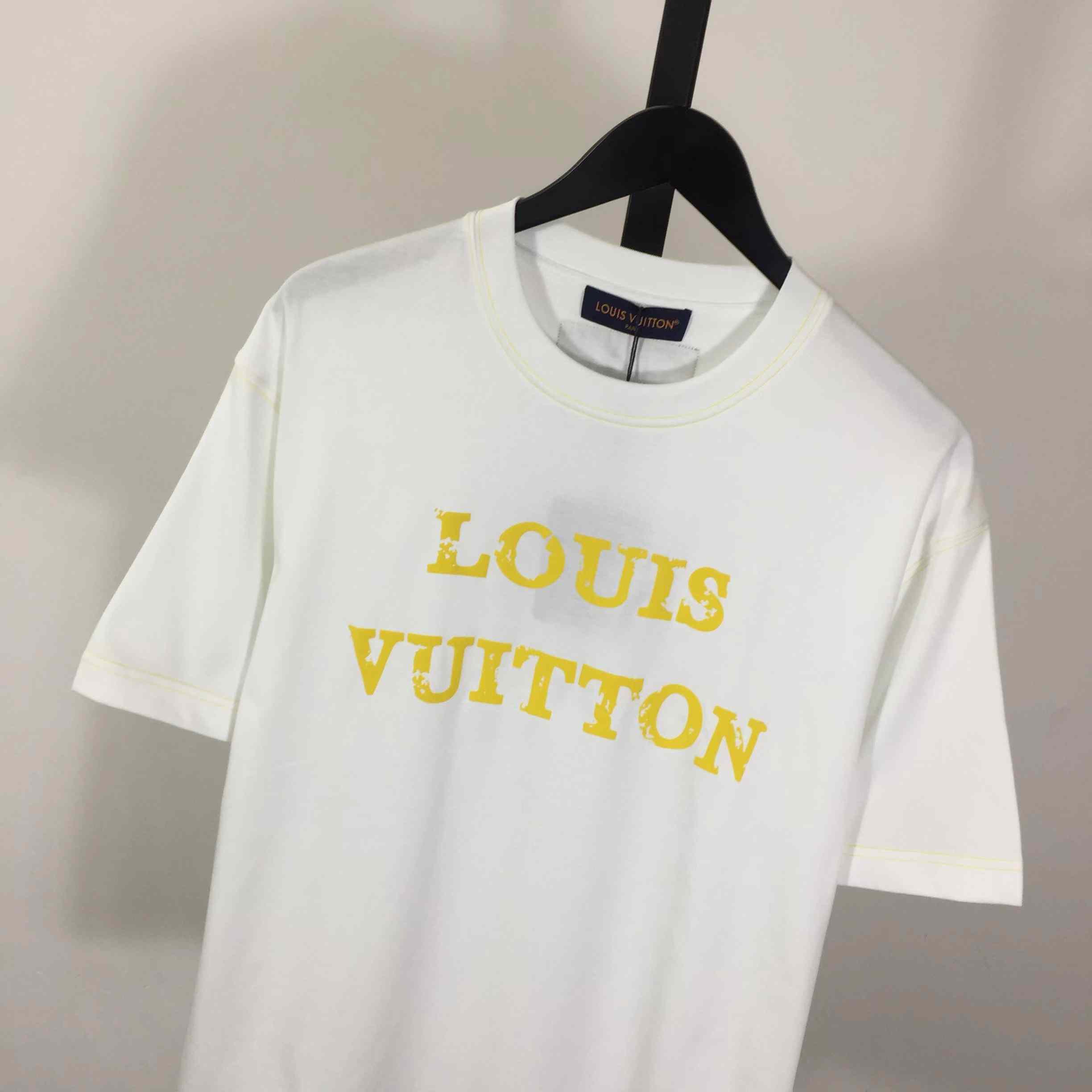 Louis Vuitton Cotton Crewneck Short-sleeve T-shirt - FashionPlug