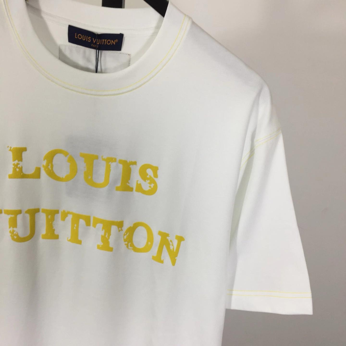 Louis Vuitton Cotton Crewneck Short-sleeve T-shirt - FashionPlug