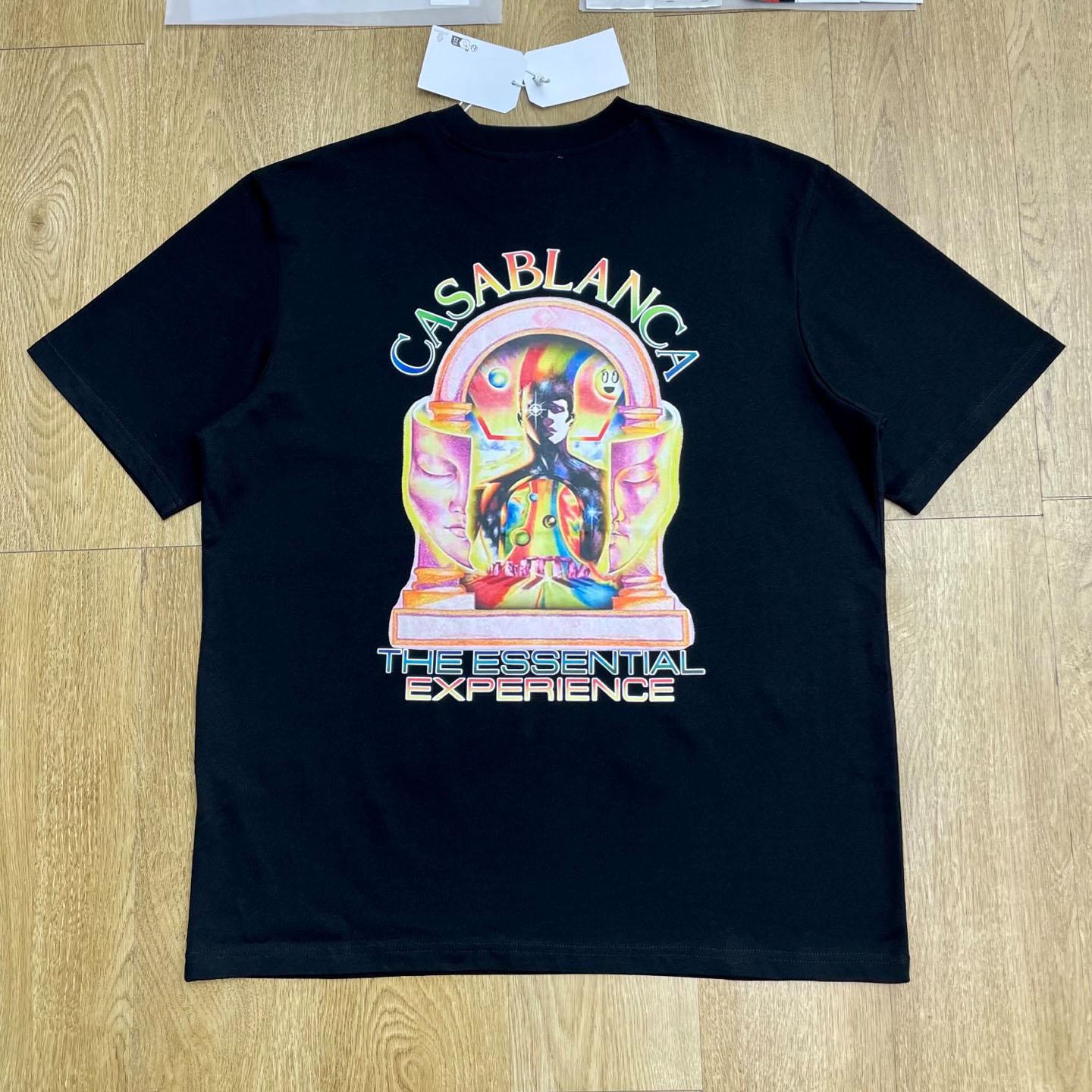 Casablanca Essential Experience printed cotton T-shirt C1113 - FashionPlug