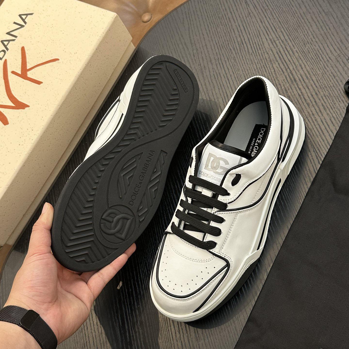 Dolce & Gabbana  New Roma Leather Sports Shoes - FashionPlug