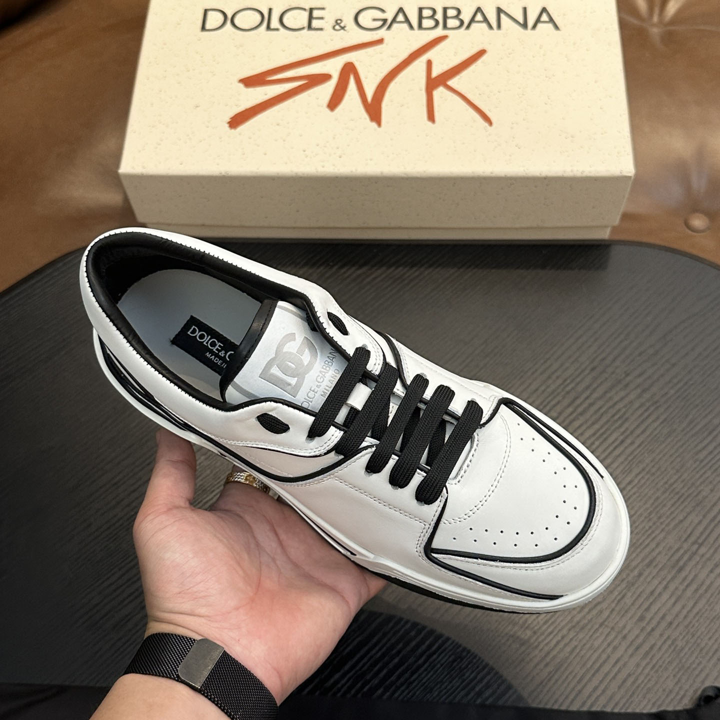 Dolce & Gabbana  New Roma Leather Sports Shoes - FashionPlug