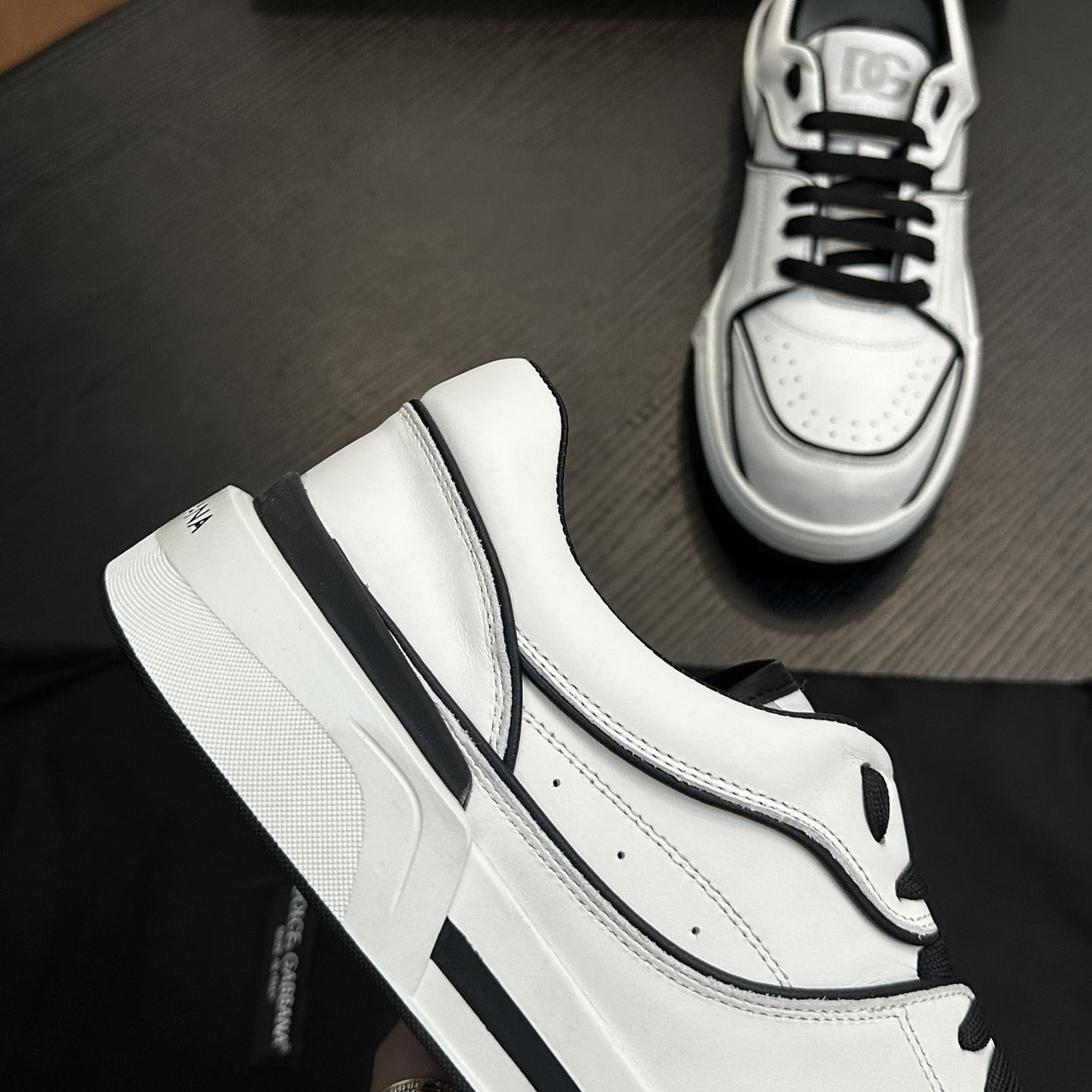 Dolce & Gabbana  New Roma Leather Sports Shoes - FashionPlug