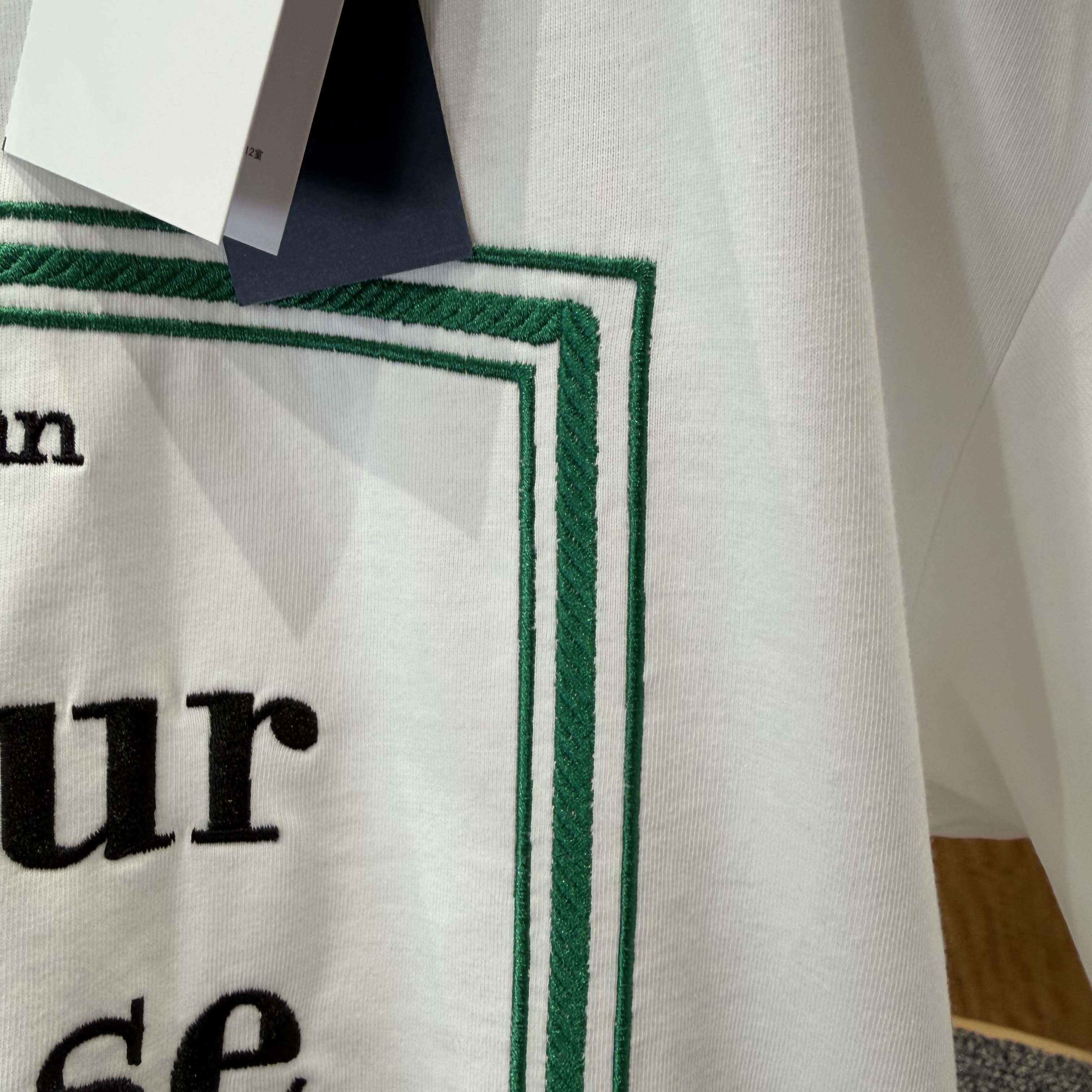 Dior T-Shirt with Book Cover Embroidery - FashionPlug