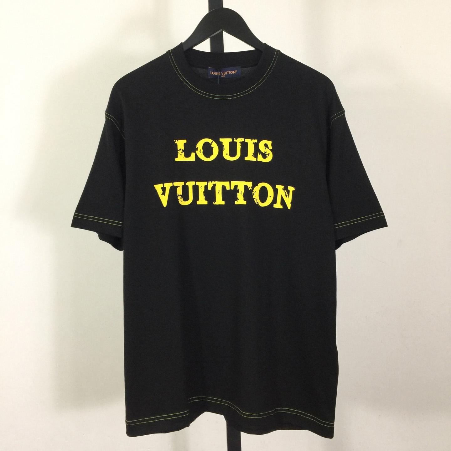 Louis Vuitton Cotton Crewneck Short-sleeve T-shirt - FashionPlug