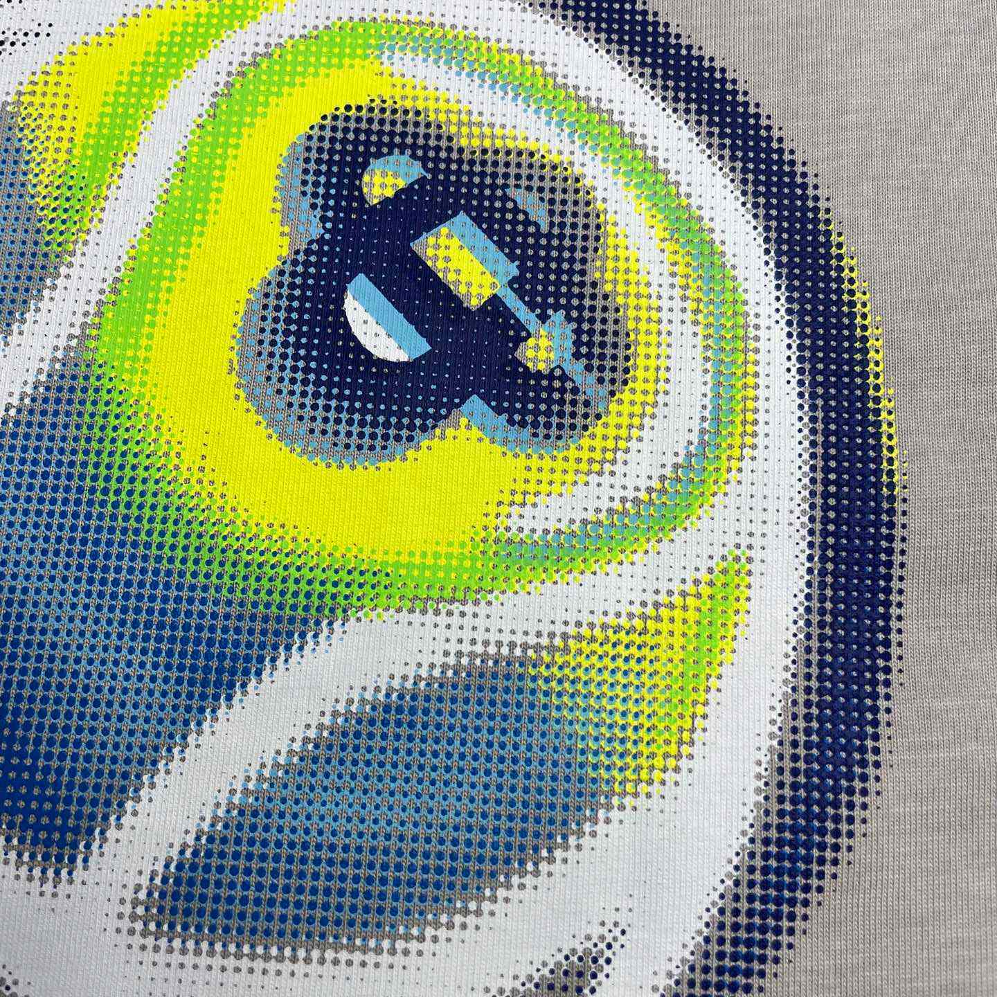 Casablanca FLAMING TENNIS BALL OVERSIZED SHORT SLEEVE T‑SHIRT C1115 - FashionPlug