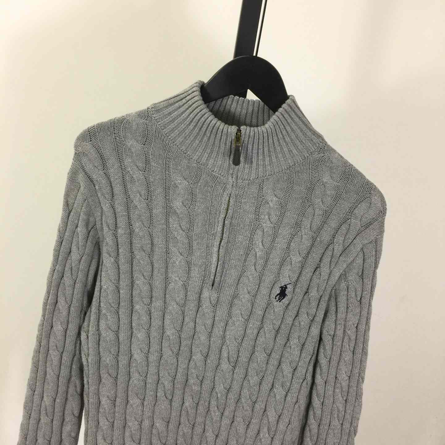 Polo Ralph Cable-Knit Cotton Quarter-Zip Jumper - FashionPlug