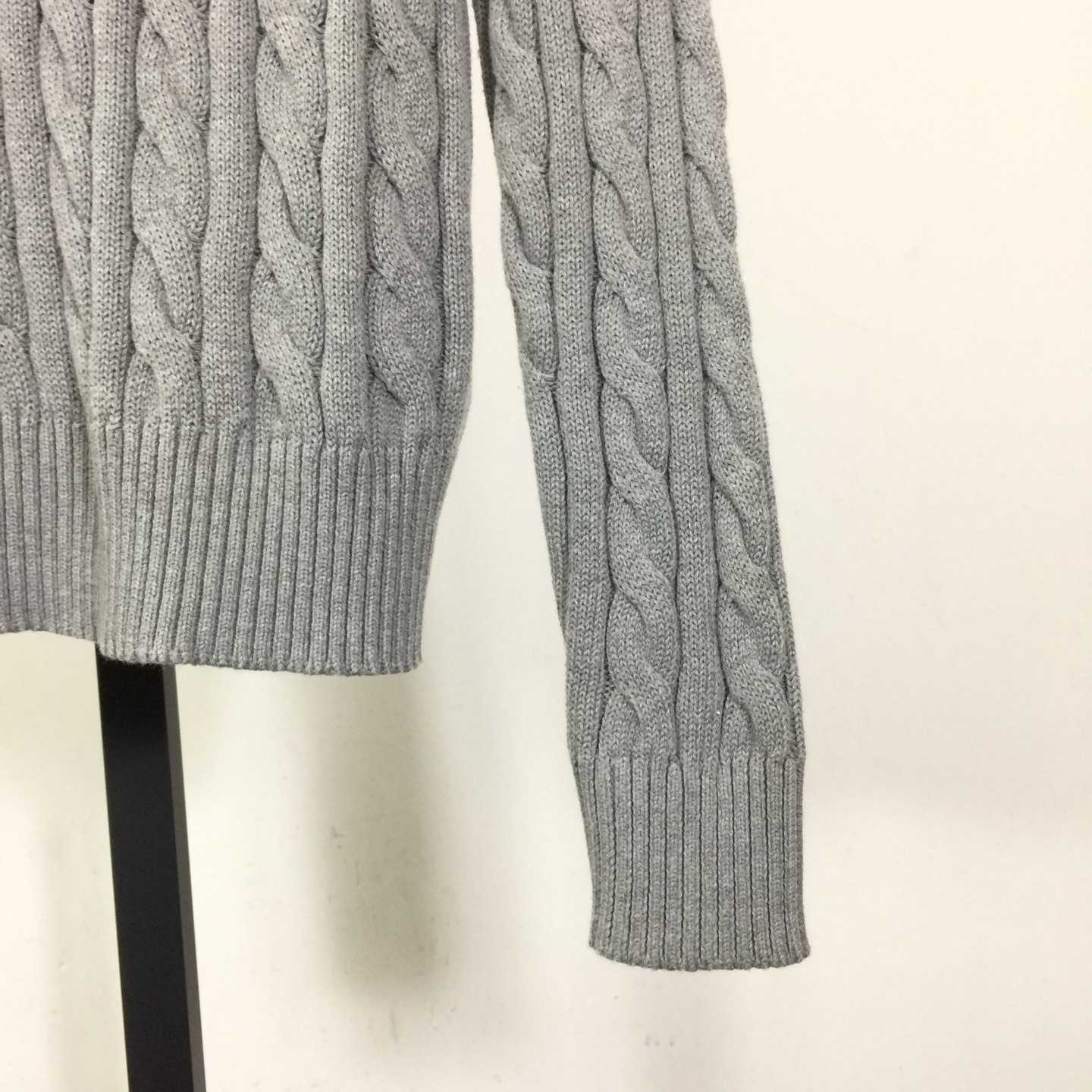 Polo Ralph Cable-Knit Cotton Quarter-Zip Jumper - FashionPlug