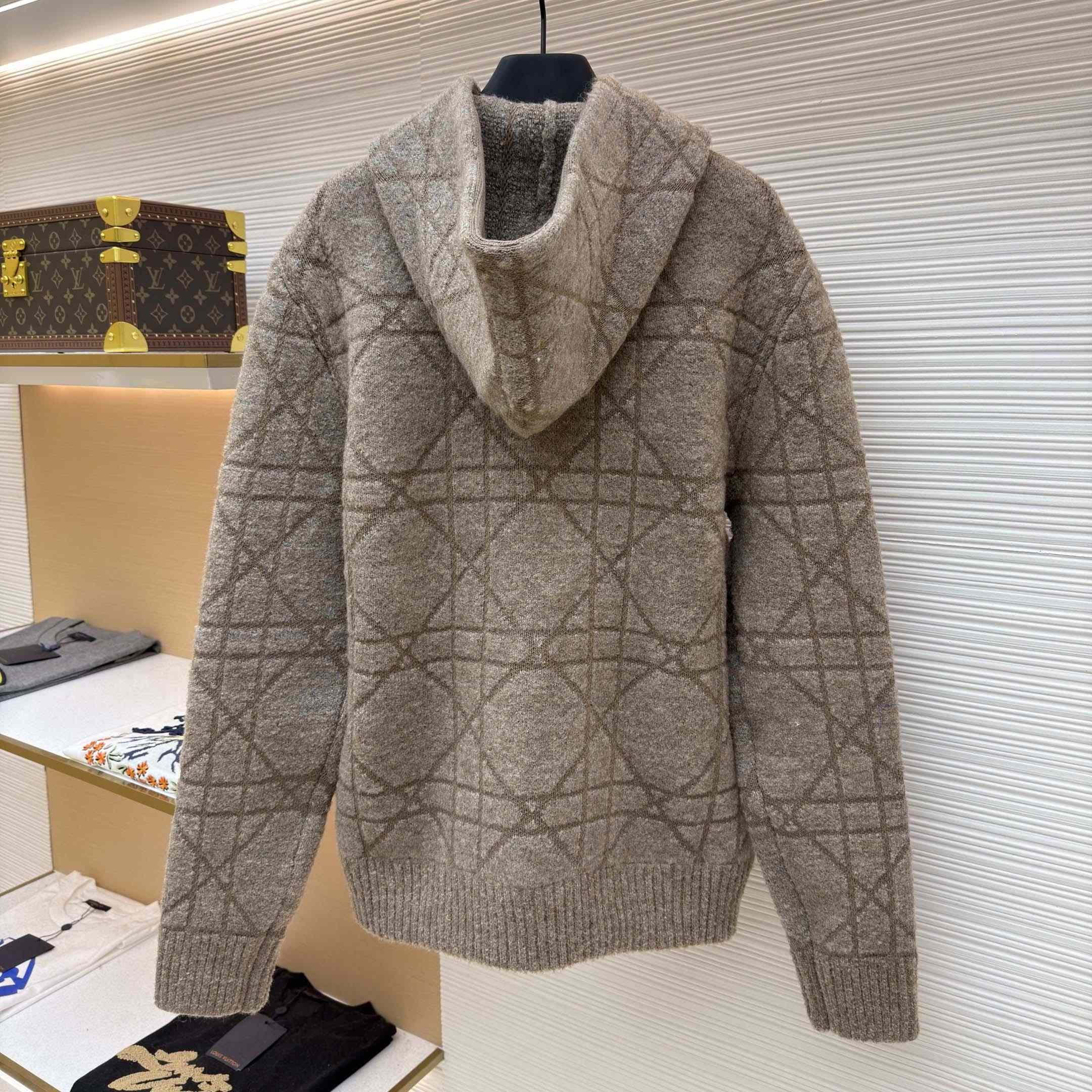 Dior Cannage Hooded Sweatshirt  - FashionPlug