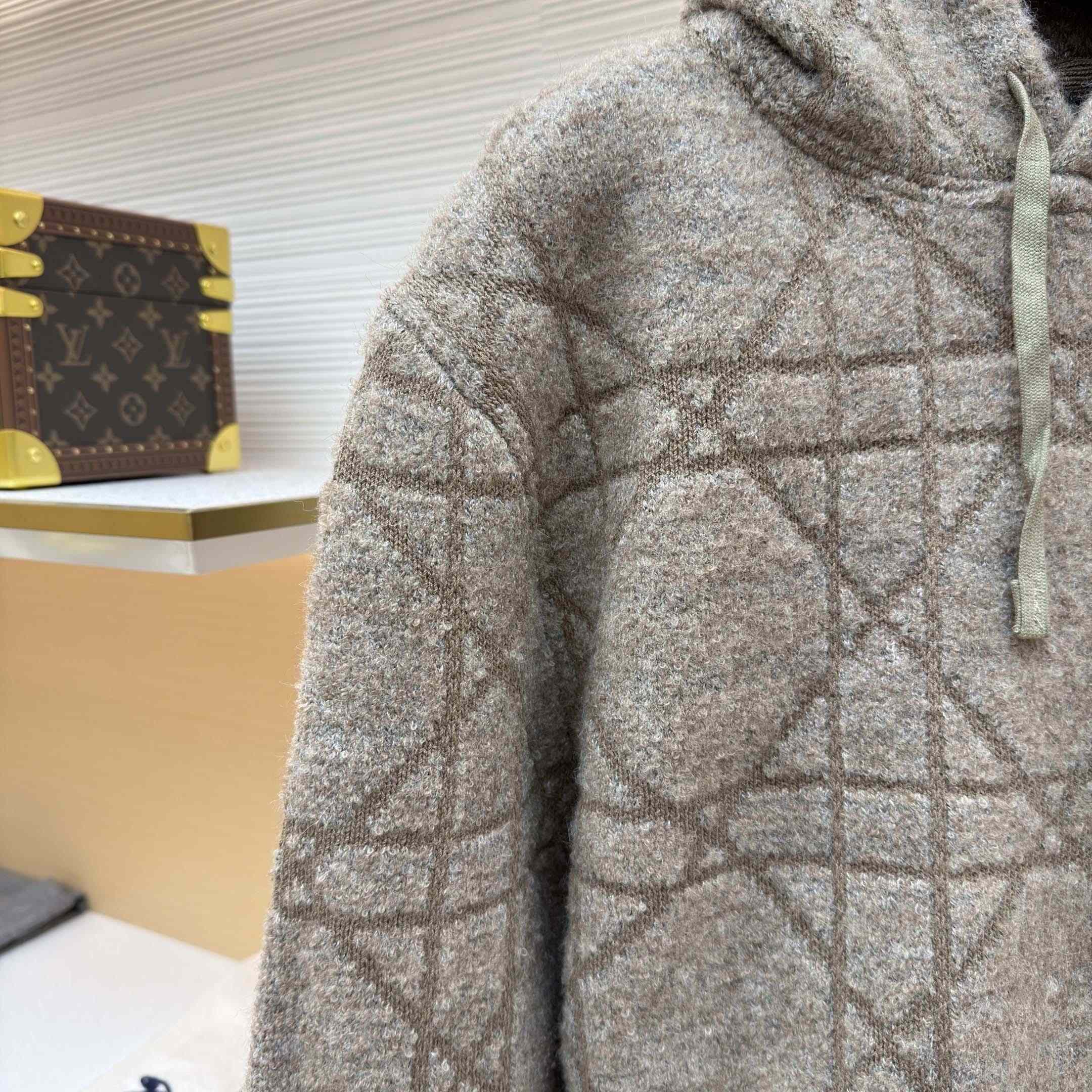 Dior Cannage Hooded Sweatshirt  - FashionPlug