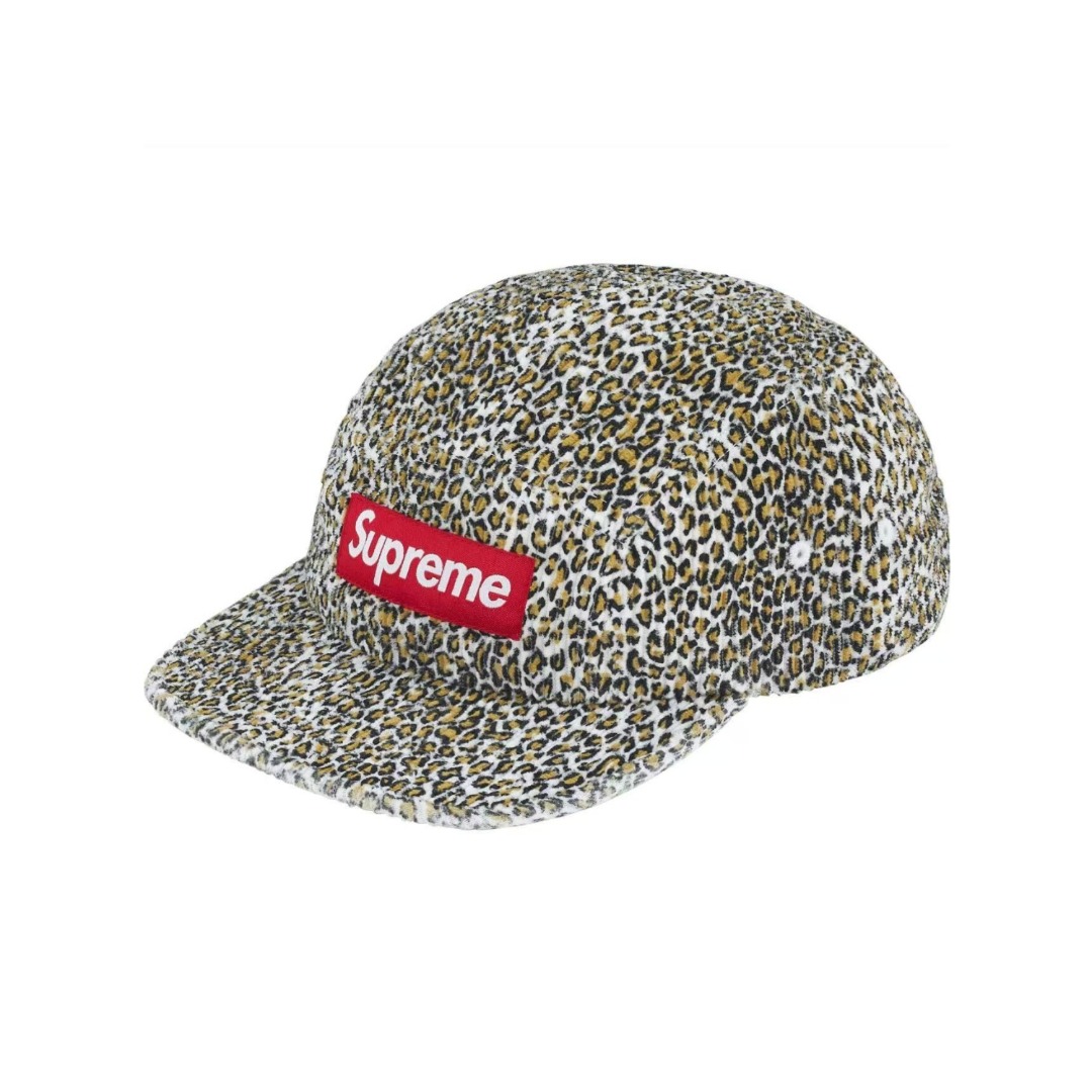 Supreme Corduroy Camp Cap 'Leopard' - FashionPlug