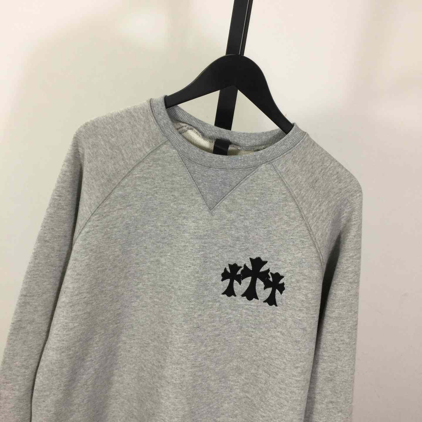Chrome Hearts Cemetery Cross Crew-neck Sweatshirt - FashionPlug