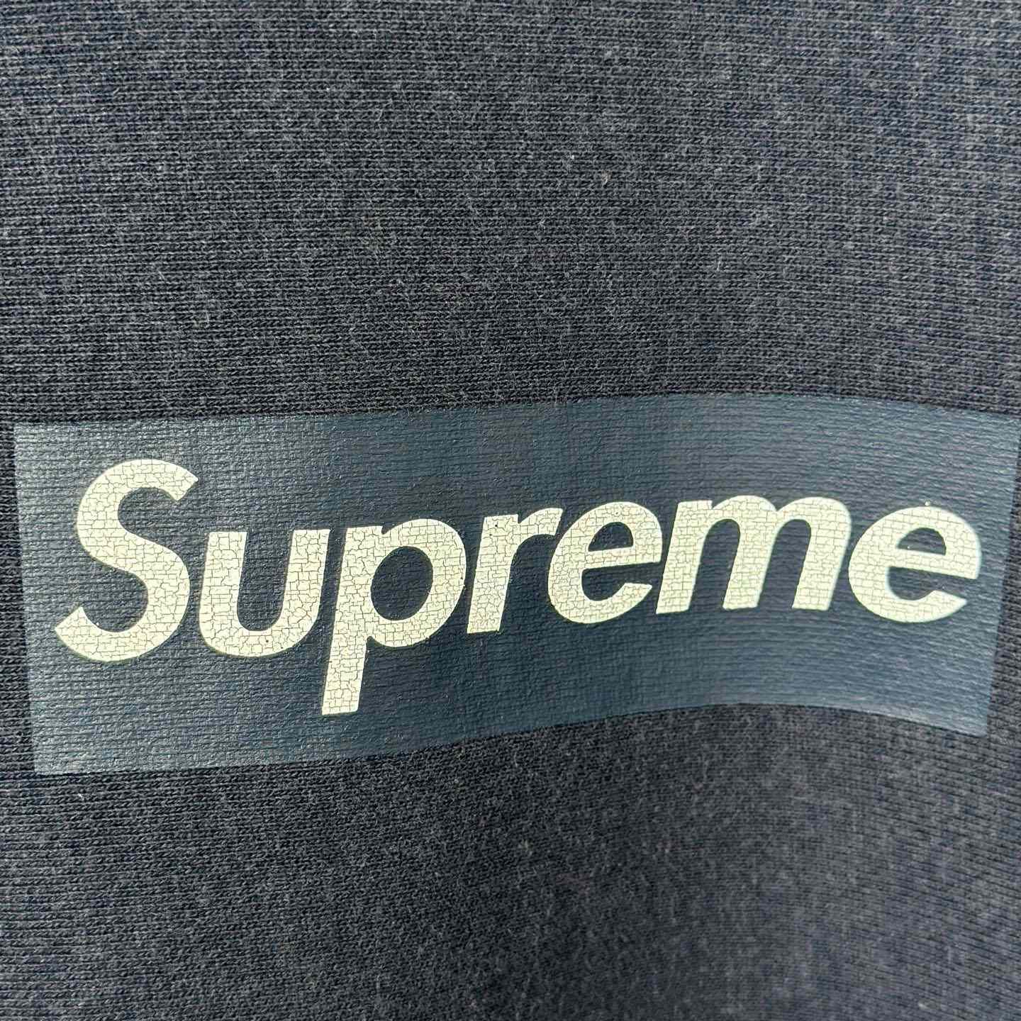 Supreme 25SS Wash Box Logo Crewneck 'Blue' - FashionPlug