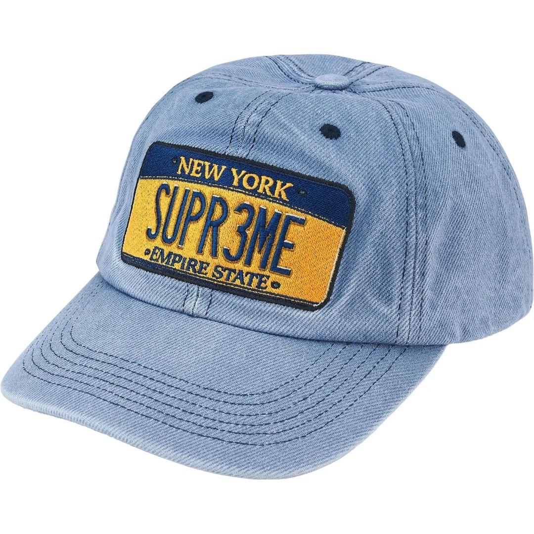 Supreme License Plate 6-Panel 'Denim' - FashionPlug